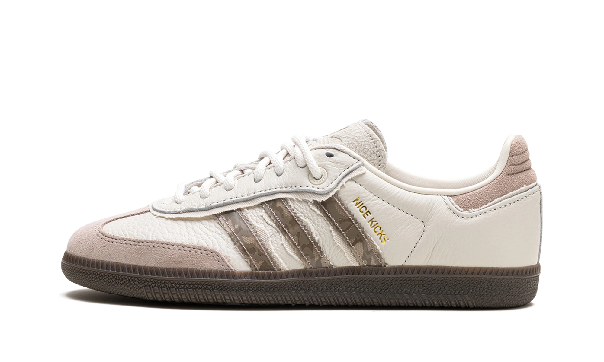 Sneaker Adidas Samba Consortium Cup Nice Kicks (IE0172) i skinn brun — ytre profilvisning.