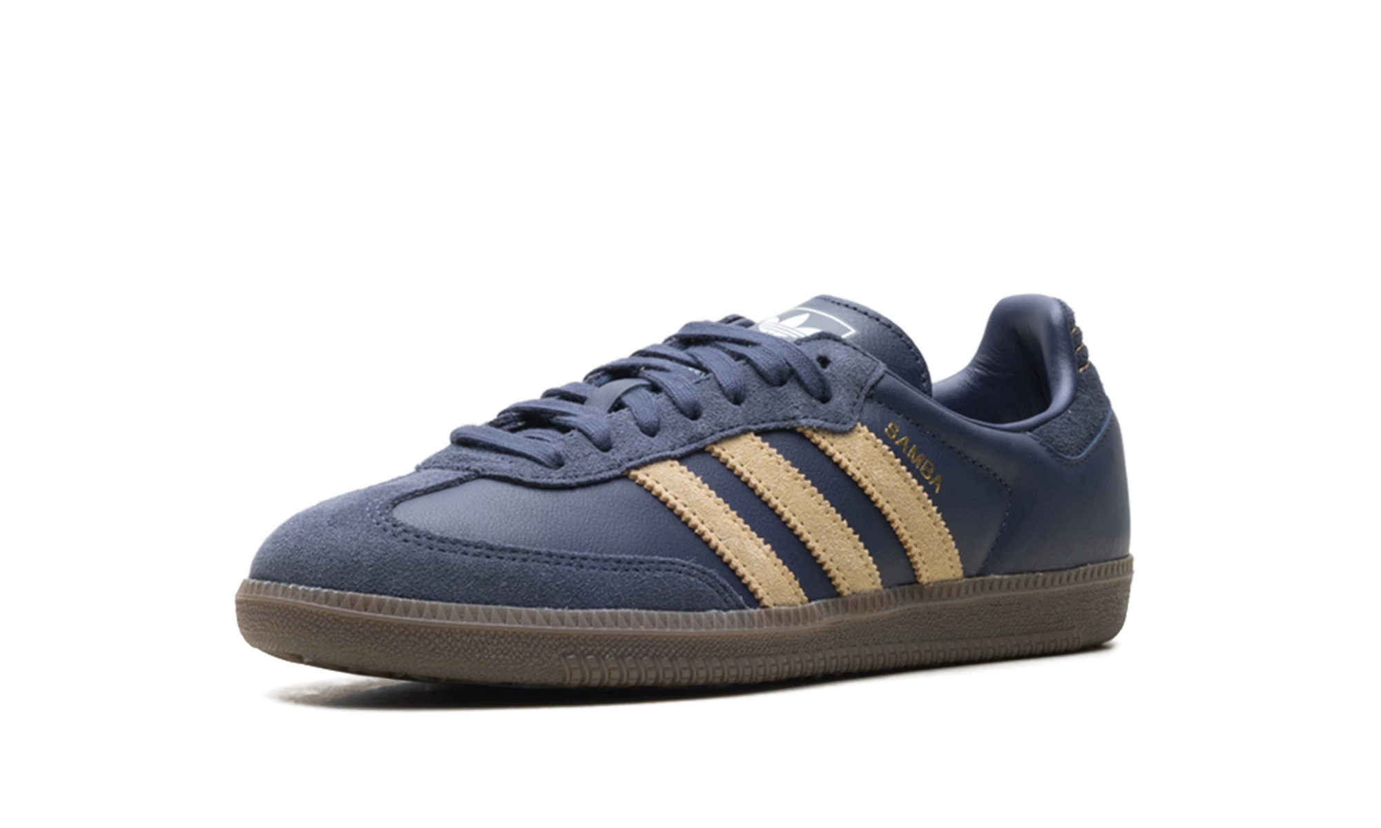 Adidas Samba OG Shadow Navy Golden Beige (JR0894) - back view