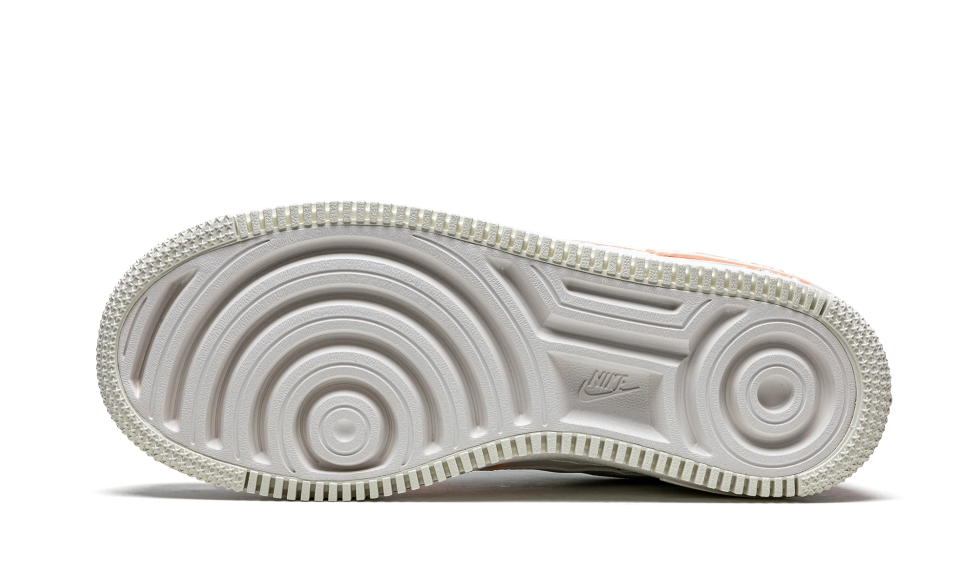 Outer rubber sole of the Nike Air Force 1 Low Shadow Sail Barely Green (CU8591-104).