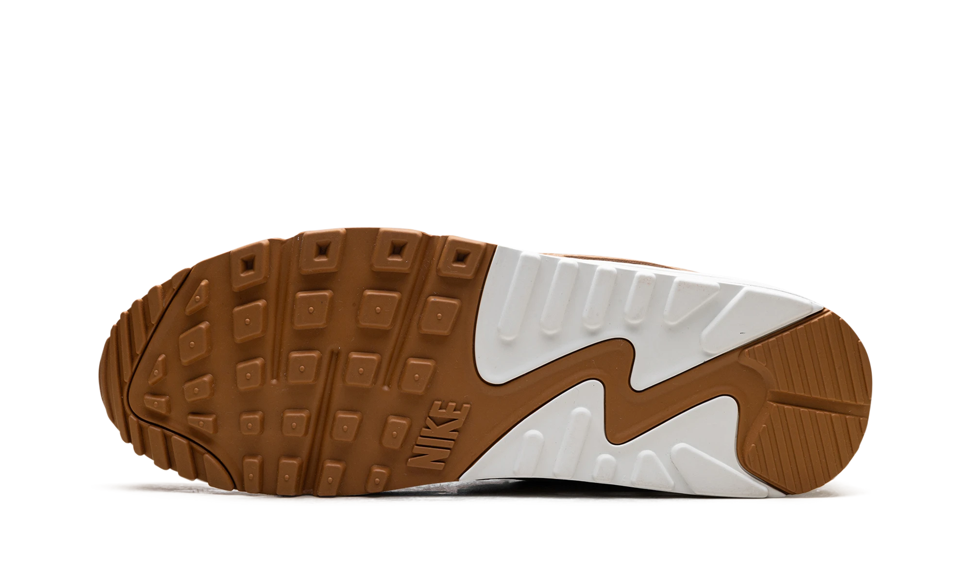 Outer rubber sole of the Nike Air Max 90 Premium Flax Sail (HJ3153-200).