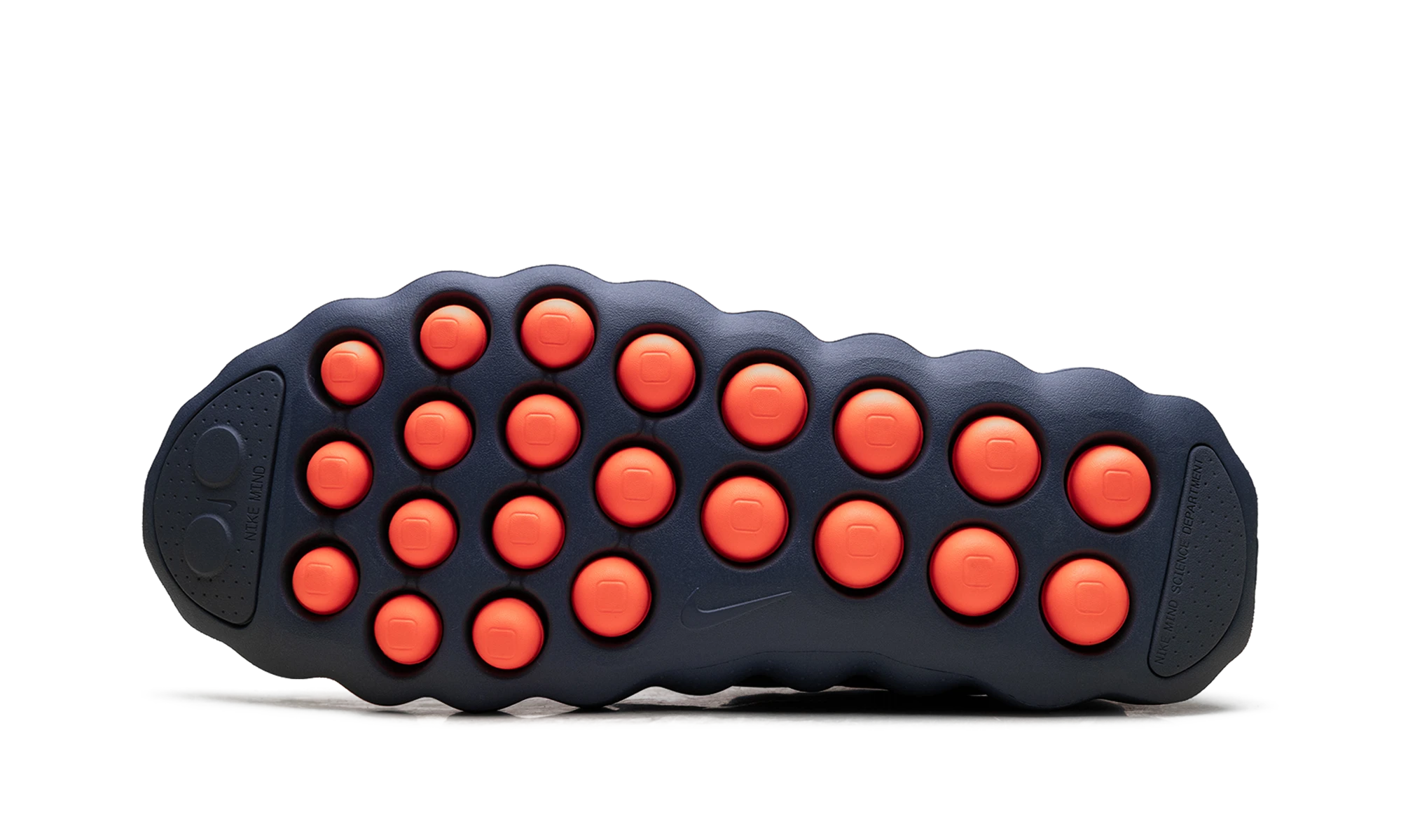 Outer rubber sole of the Nike Mind 002 Thunder Blue Chrome (HQ4308-400).