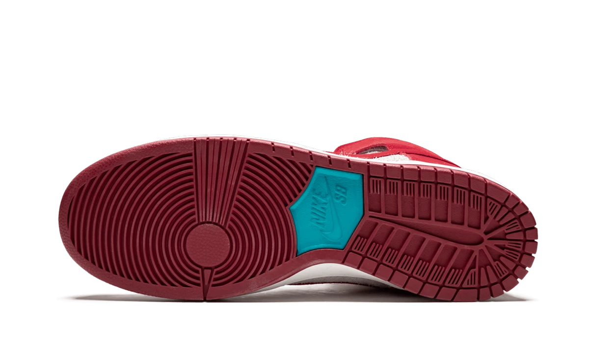 Outer rubber sole of the Nike SB Dunk High Dr. Seuss (305050-661).