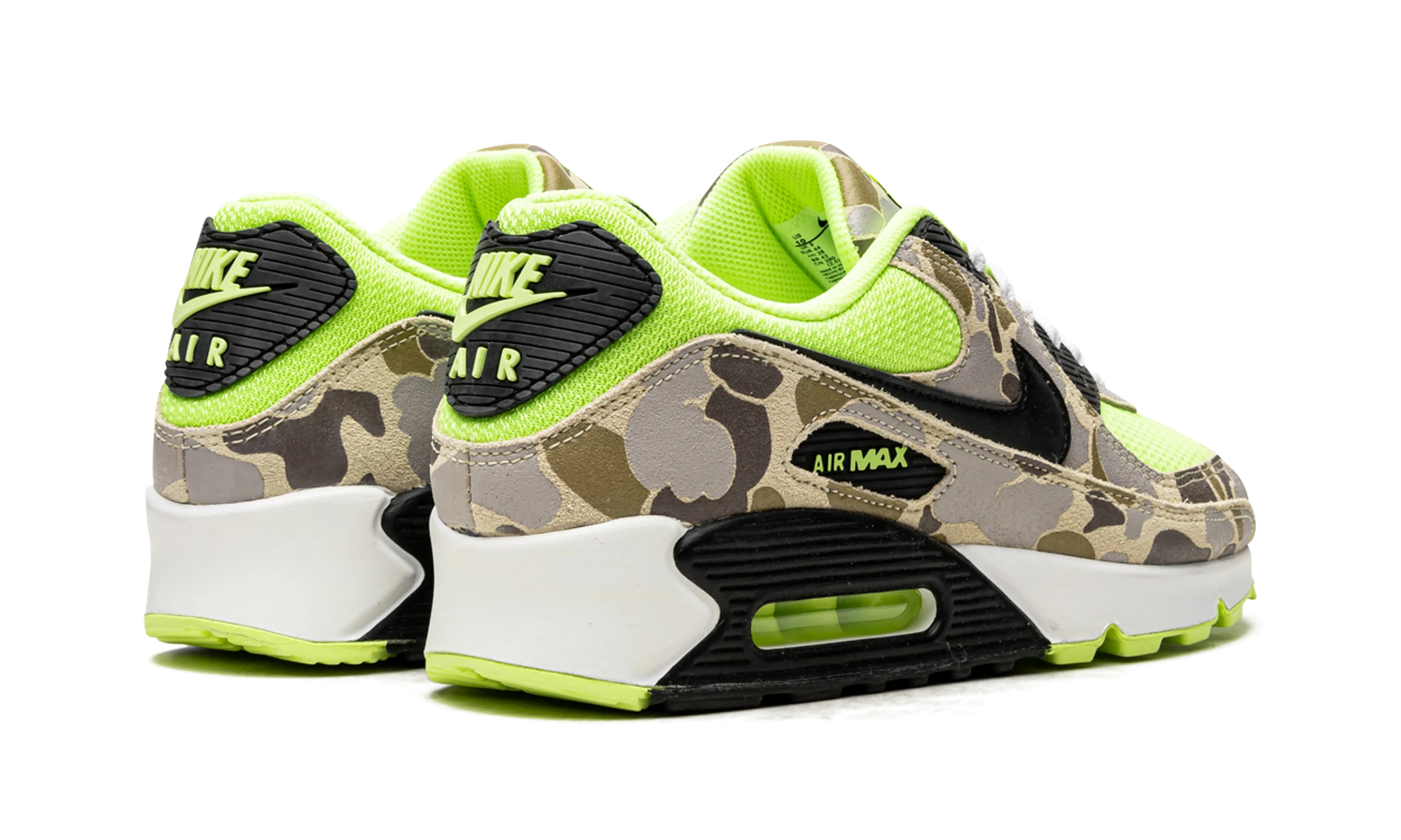 Pair of sneakers Nike Air Max 90 Green Camo (CW4039-300) brand new and authentic with original box.