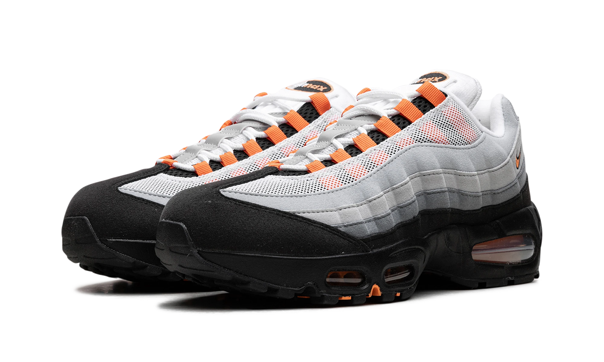 A cipő Nike Air Max 95 OG Big Bubble Bright Mandarin (HM4740-005) noir belső oldalának részlete.