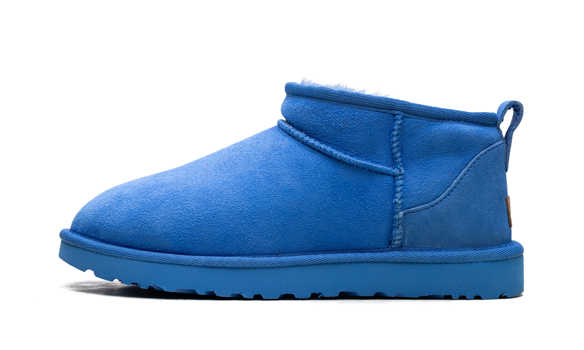 Stivale UGG Classic Ultra Mini Boot Big Sky (1116109-BGSK) in pelle — vista profilo esterno.