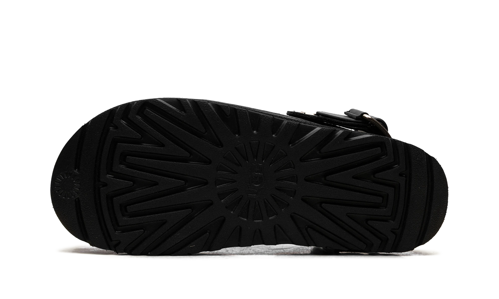Outer rubber sole of the UGG Goldenstar Villa Clog Black (1169590-BLK).