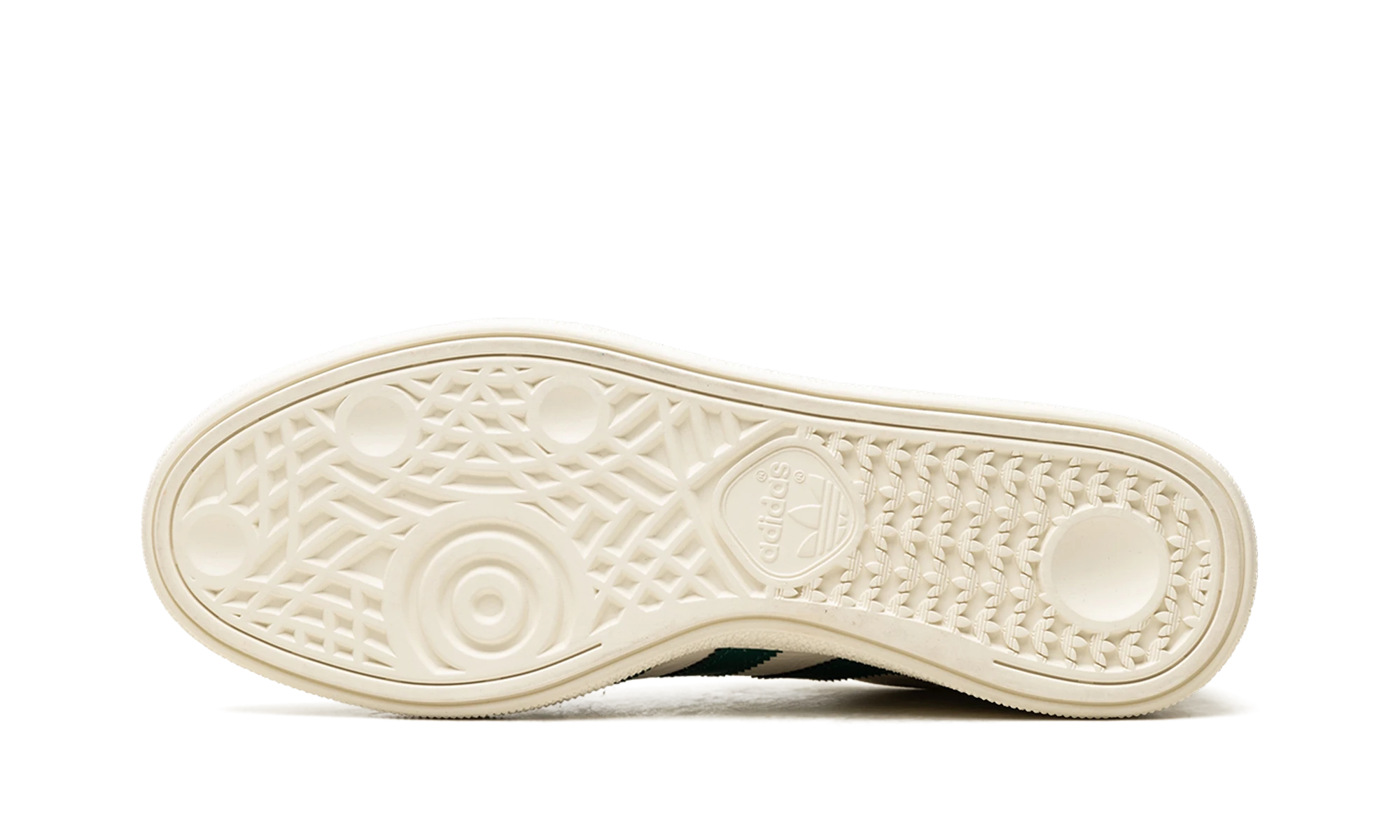 Outer rubber sole of the Adidas Handball Spezial Chalk White Collegiate Green Night Indigo (JH5451).