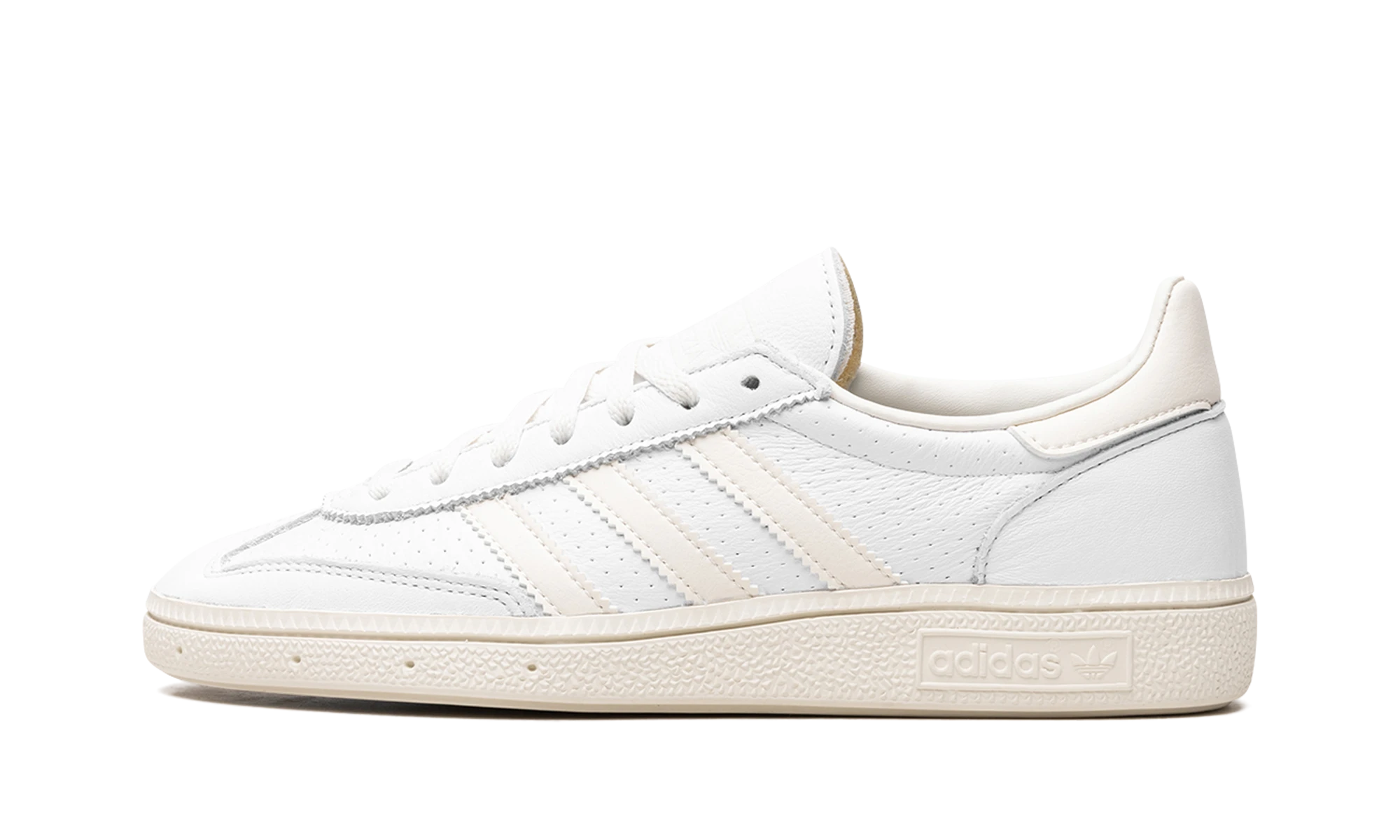 Sneaker Adidas Handball Spezial Cloud White (IE9837) in leather white — outer profile view.