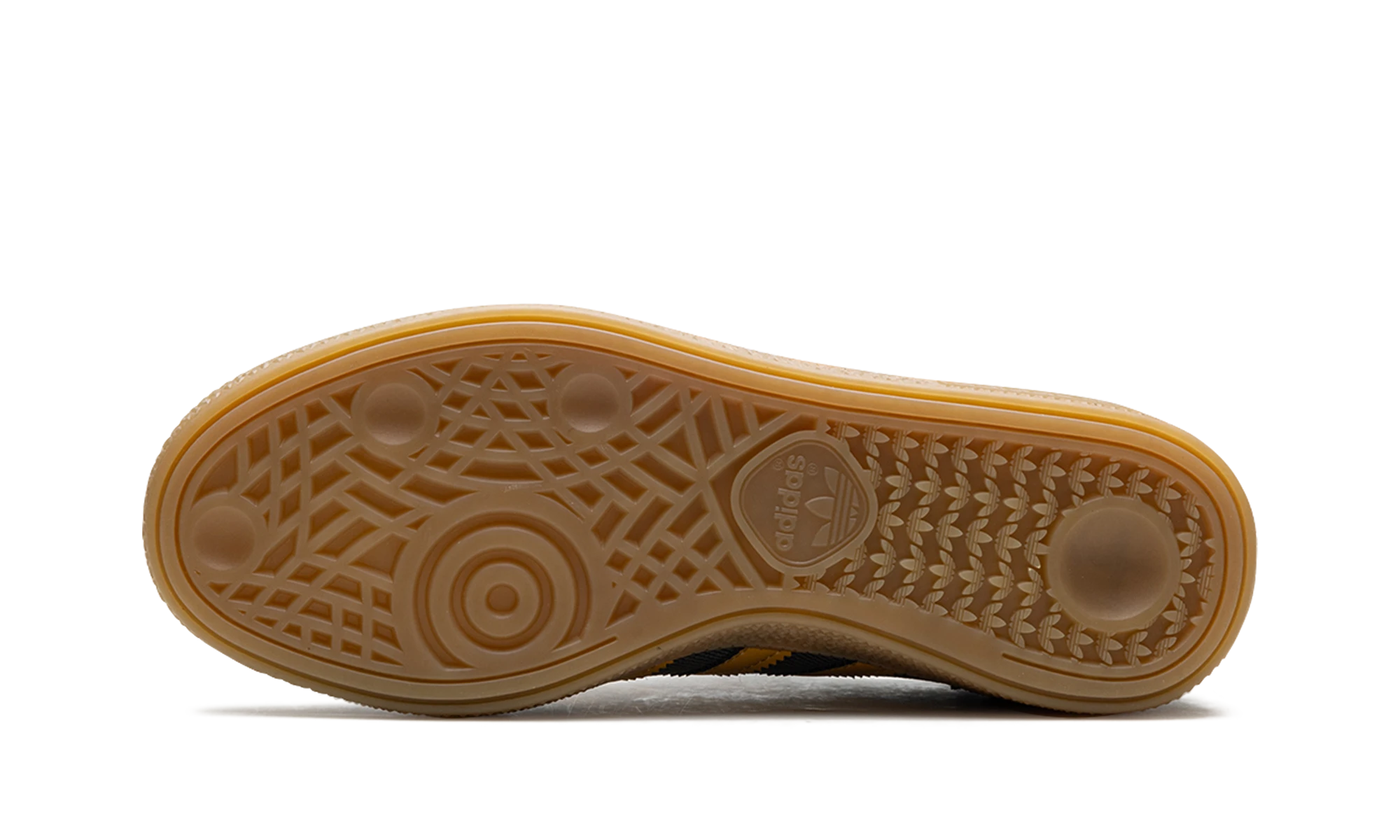 Semelle extérieure en caoutchouc de la Adidas Handball Spezial Core Black Preloved Yellow.