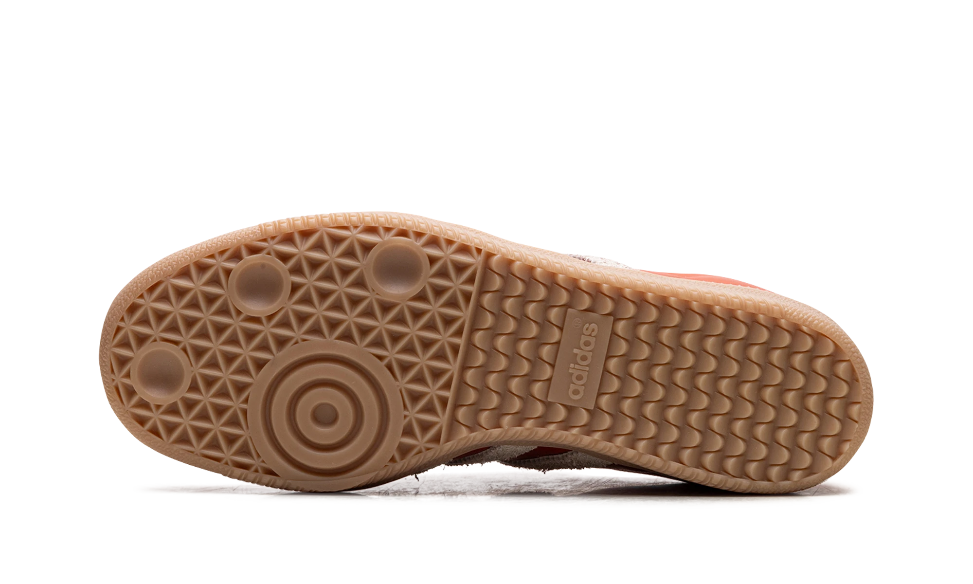 Outer rubber sole of the Adidas Samba OG Collegiate Orange Cream (JI2737).