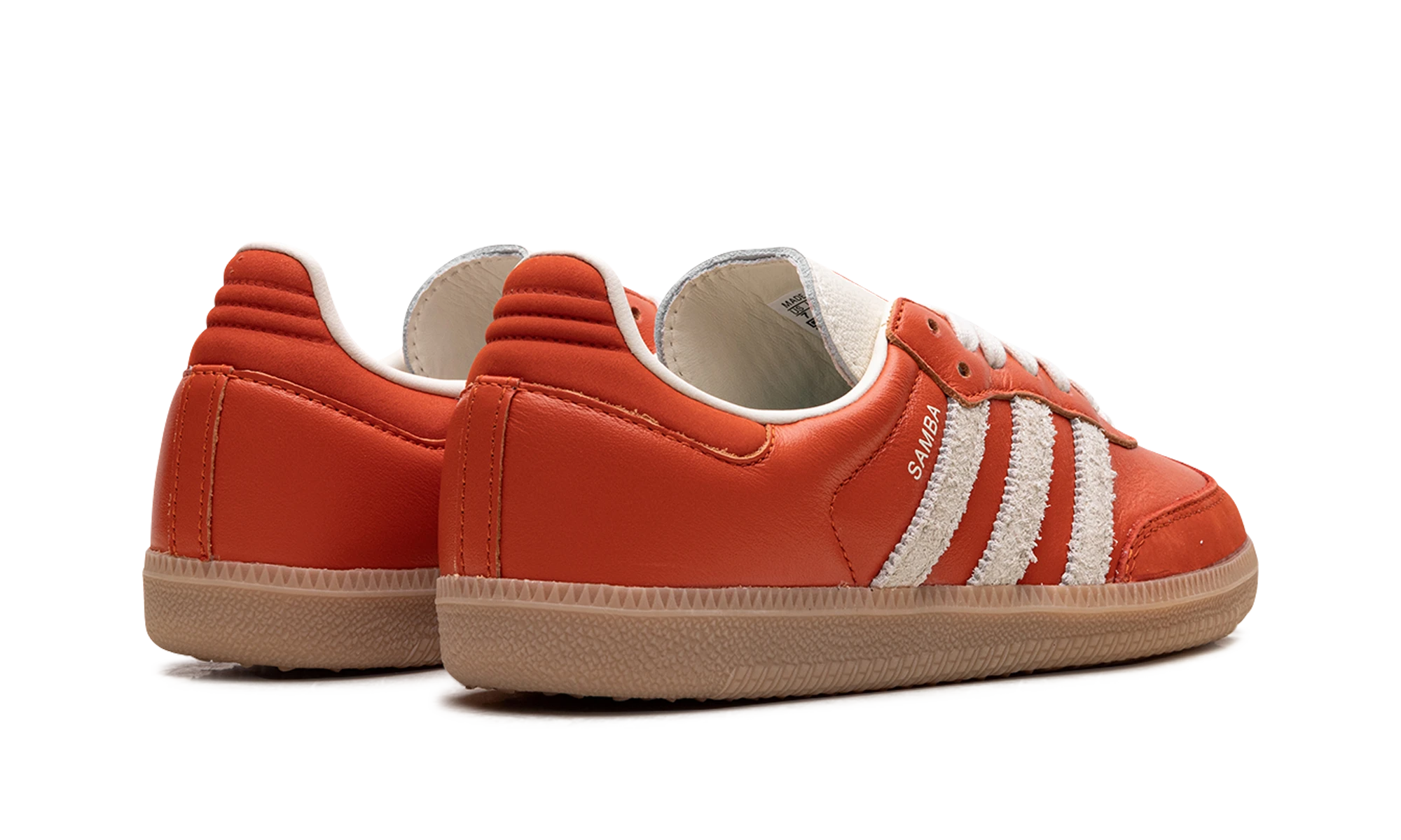 Pair of sneakers Adidas Samba OG Collegiate Orange Cream (JI2737) brand new and authentic with original box.