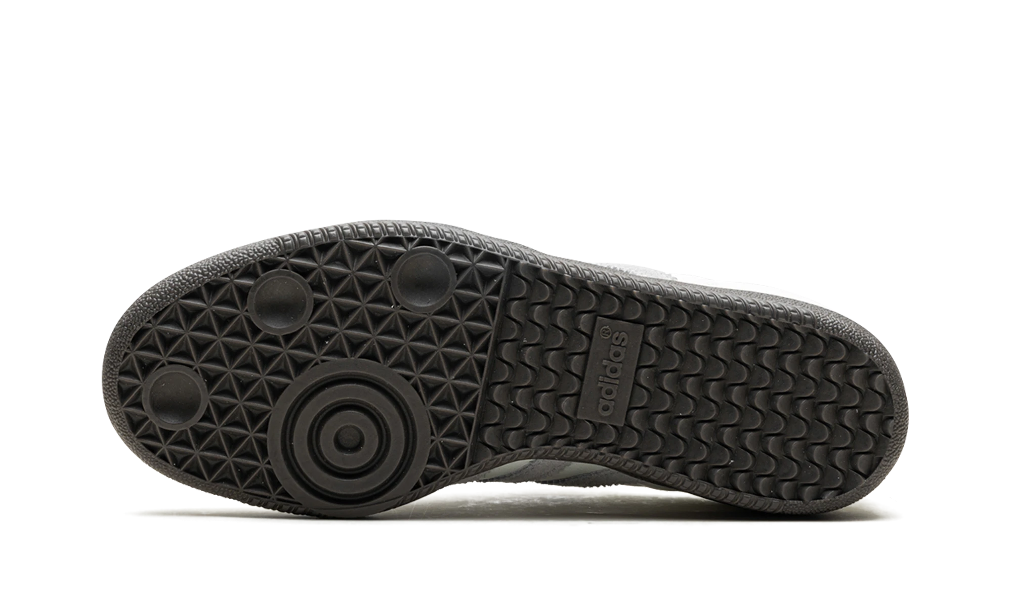 Outer rubber sole of the Adidas Samba OG Core White Grey (IH4880).