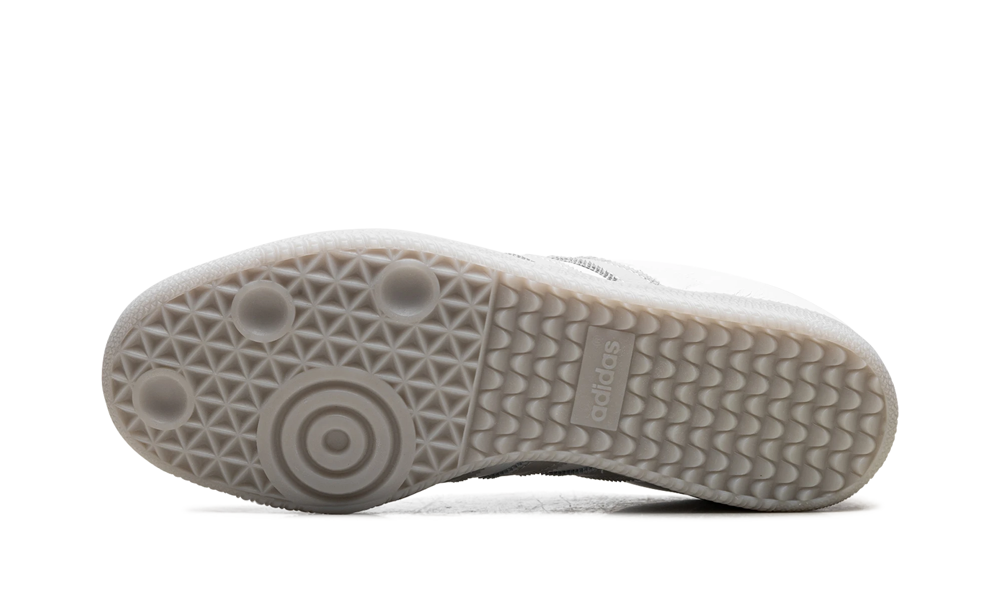 Outer rubber sole of the Adidas Samba OG Footwear White Grey (JI3206).