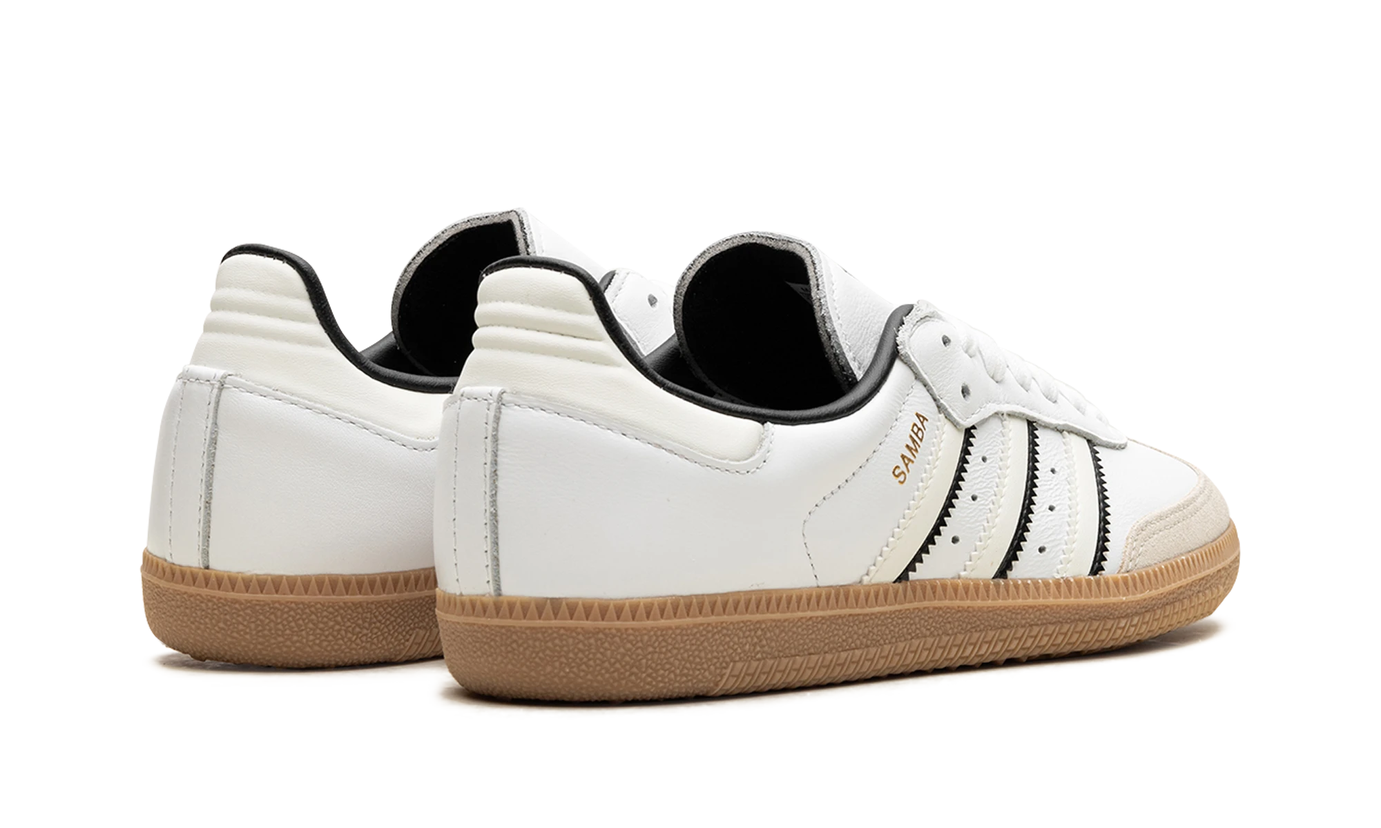 Coppia di scarpe Adidas Samba OG Off White Core Black (ID1480) nuove e autentiche con scatola originale.