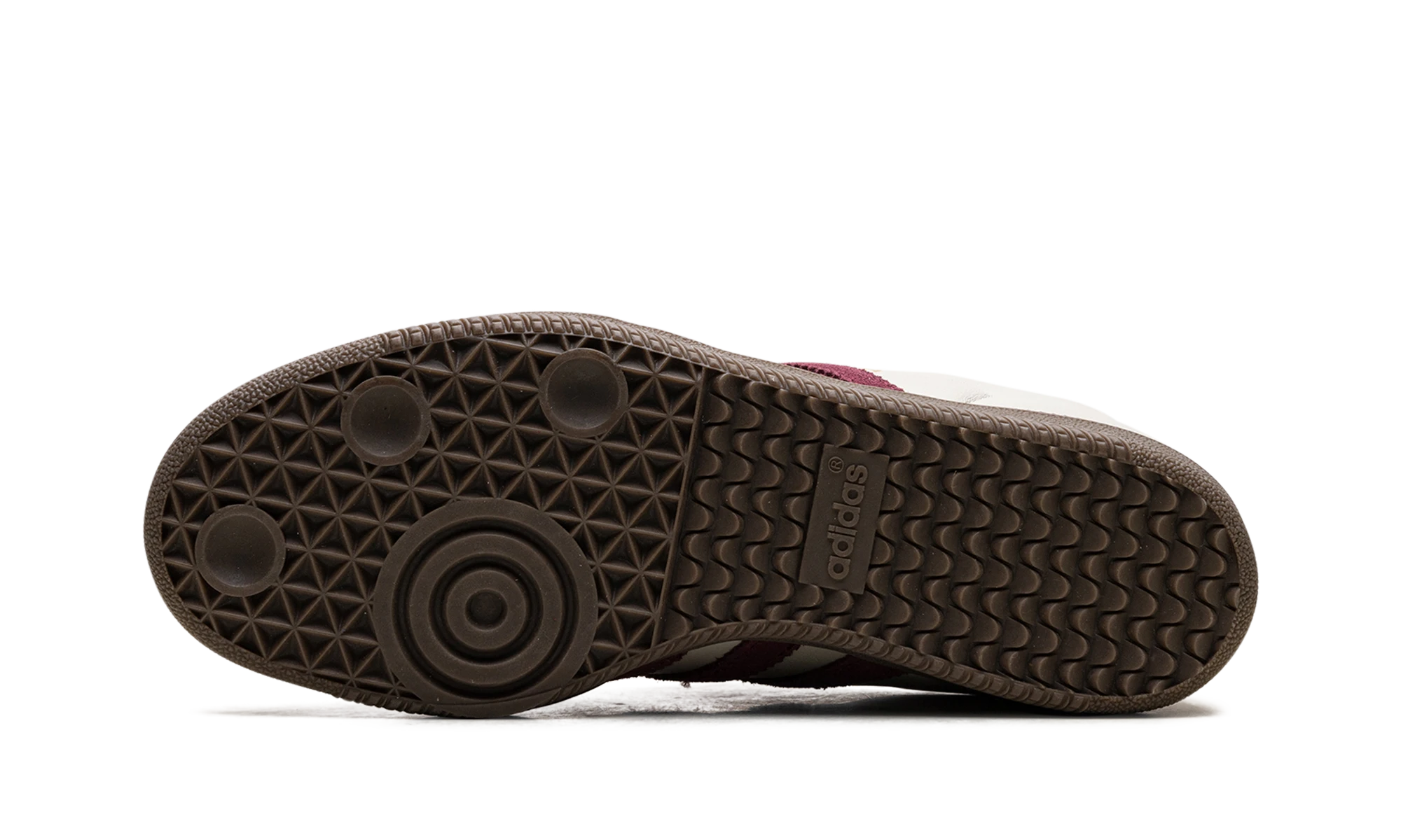 Podeszwa zewnętrzna z gumy Adidas Samba OG Putty Grey Maroon (ID1482).