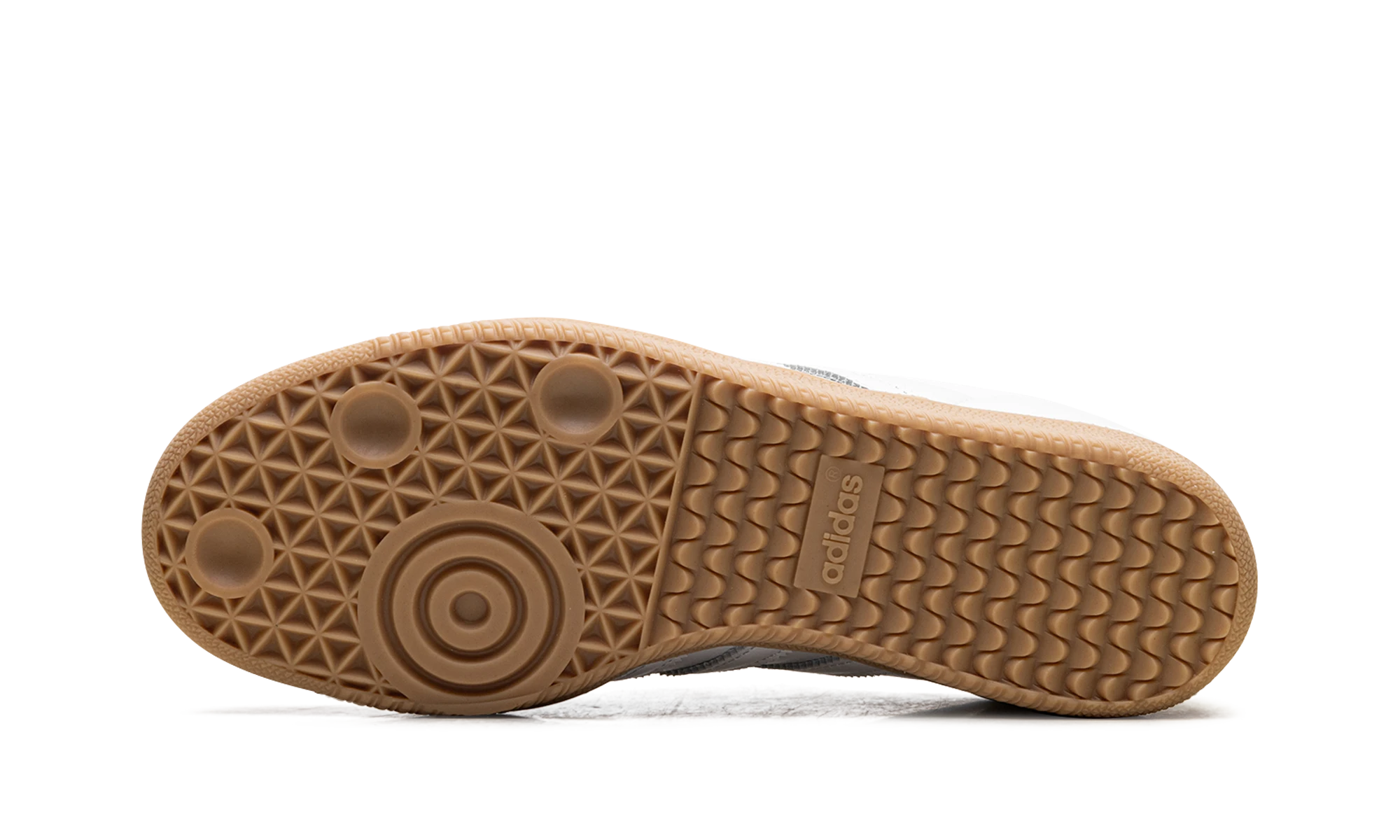Outer rubber sole of the Adidas Samba OG White Grey (JS2763).