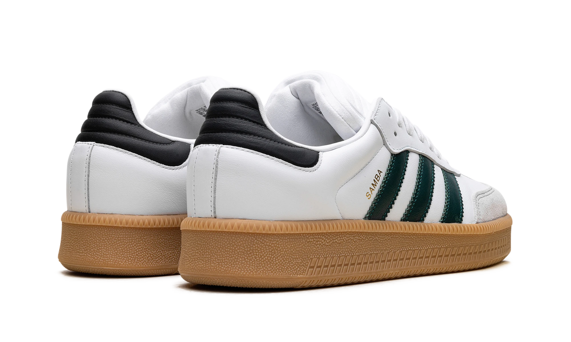 Par de zapatillas Adidas Samba XLG Cloud White Collegiate Green (IE9181) nuevas y auténticas con caja original.