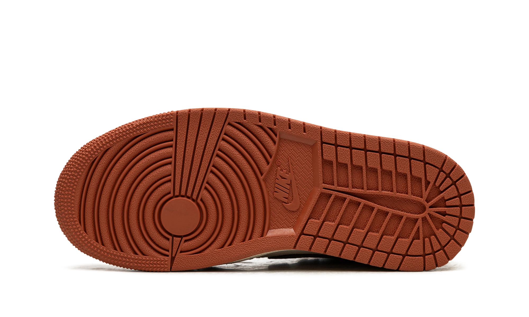 Outer rubber sole of the Air Jordan Jordan 1 Retro High OG SP Dusted Clay (FQ2941-200).
