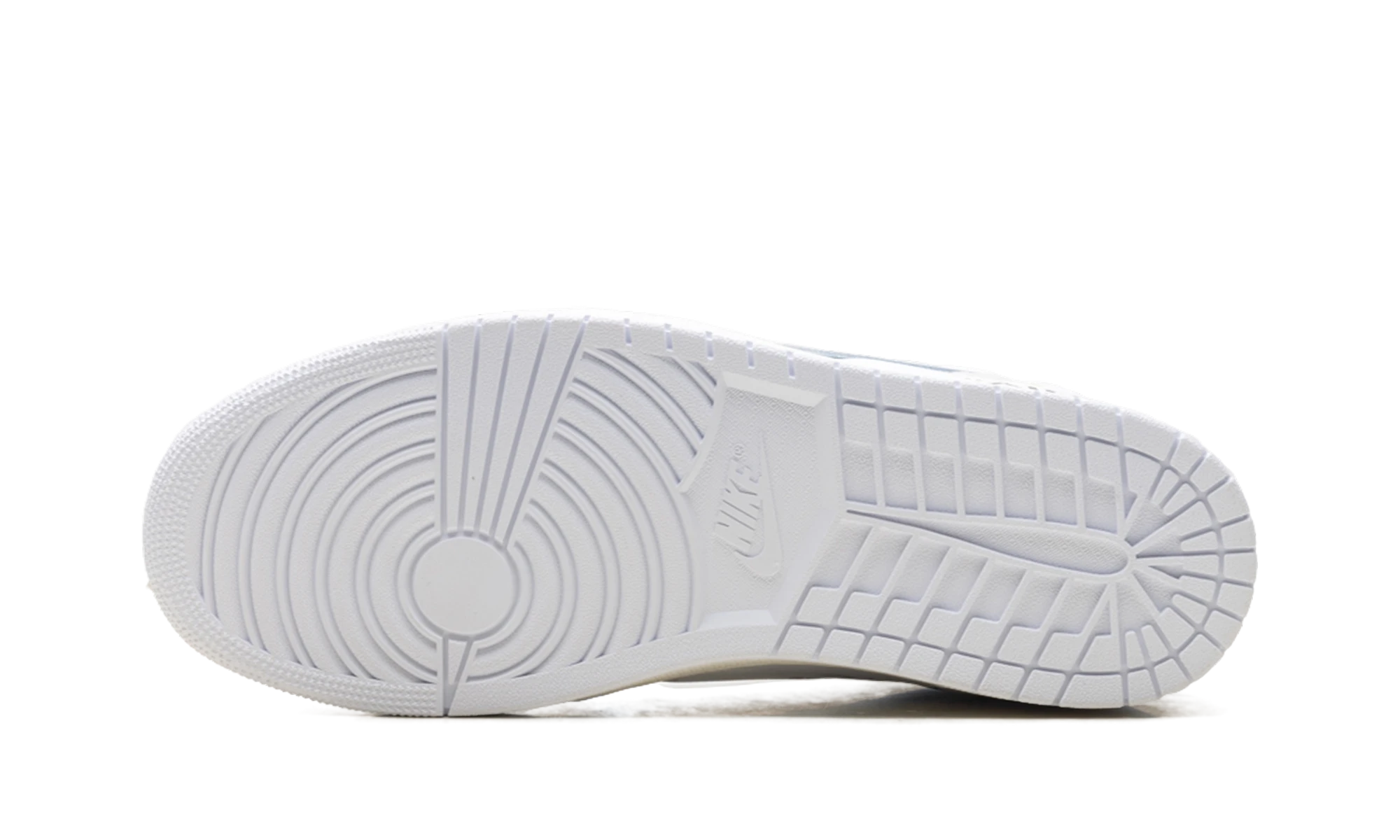 Outer rubber sole of the Air Jordan Jordan 1 Retro High Virgil Abloh Archive Alaska.
