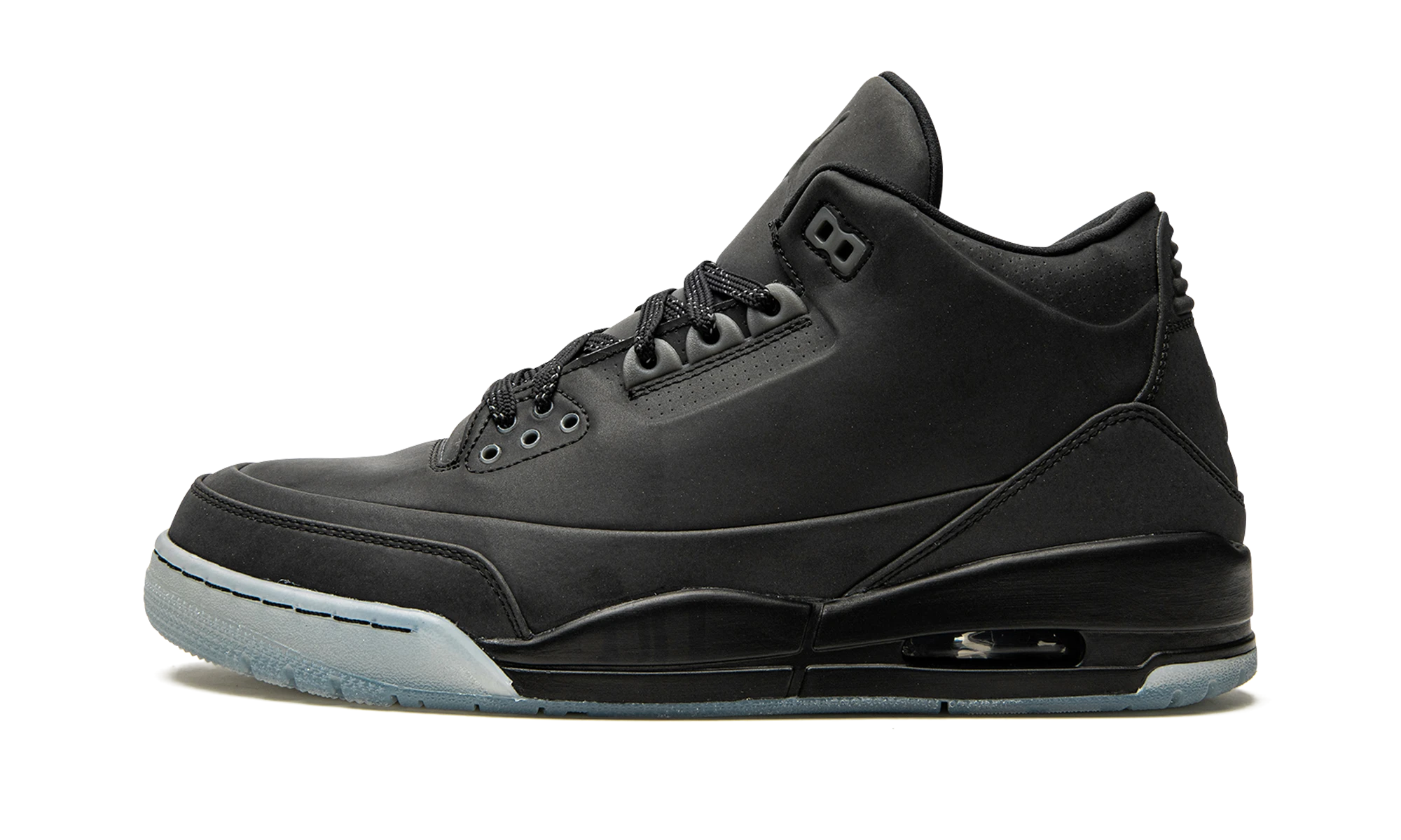 Sneaker Air Jordan Jordan 3 Retro 5Lab3 Black in leather black, available in Europe — outer profile view.