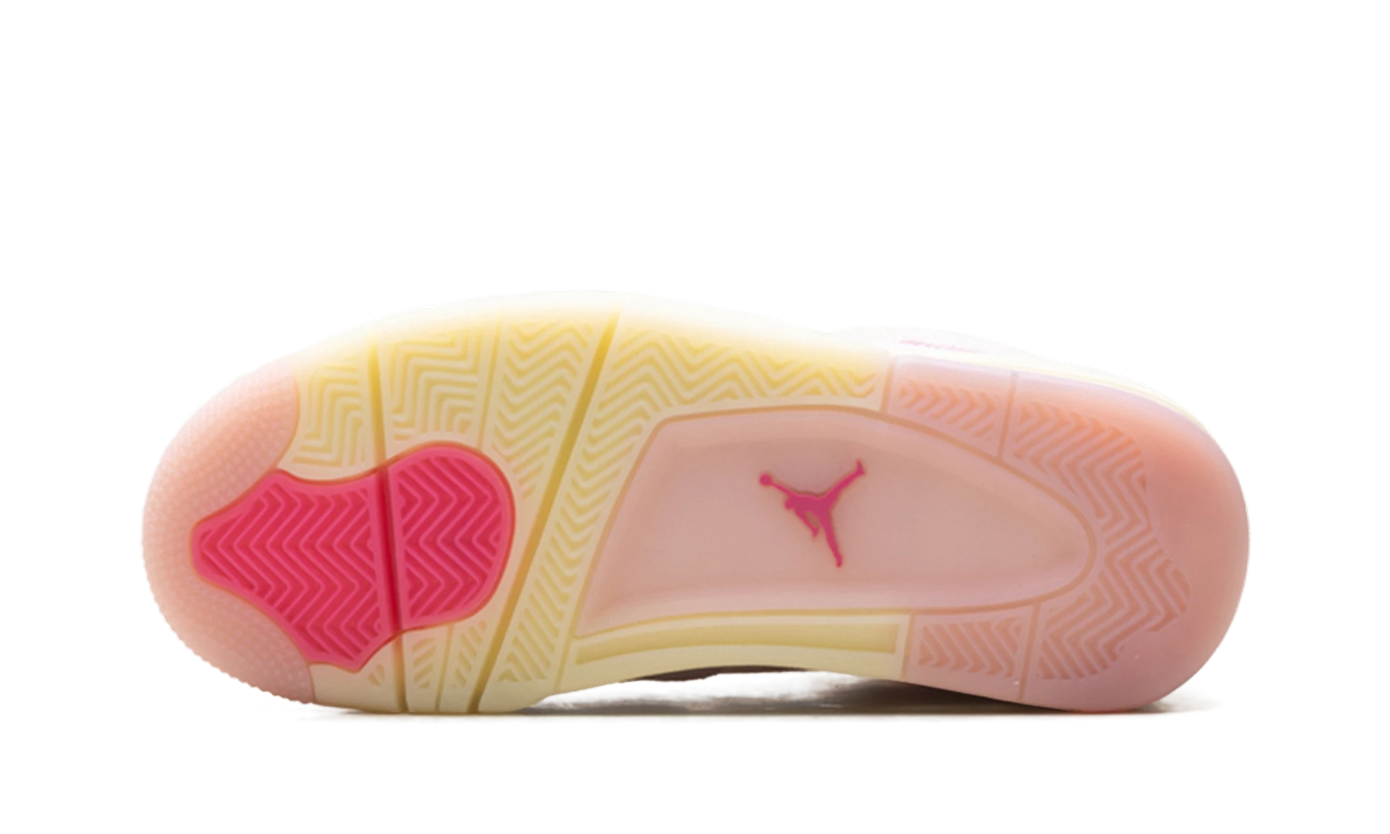 Outer rubber sole of the Air Jordan Jordan 4 Retro Iced Carmine.