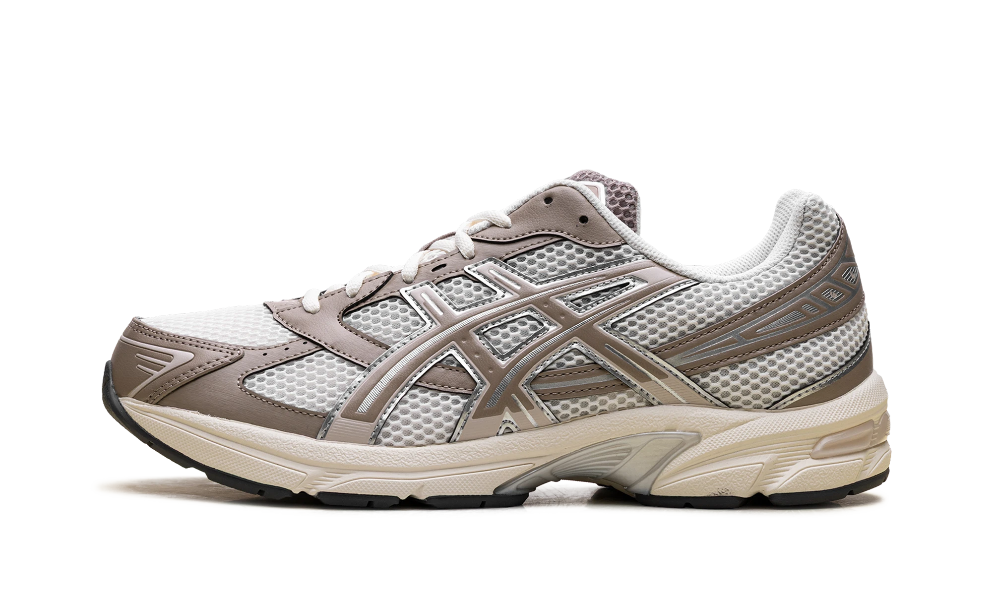 Sneaker ASICS Gel-1130 Cream Cinnamon (1203A609-108) in leather beige — outer profile view.