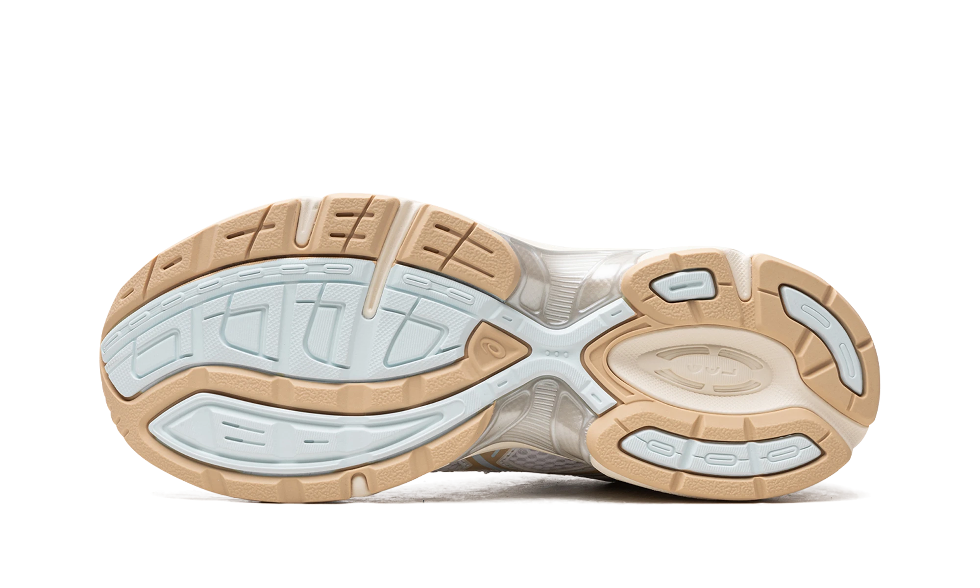 Outer rubber sole of the ASICS Gel-1130 White Dune (1202A164-111).
