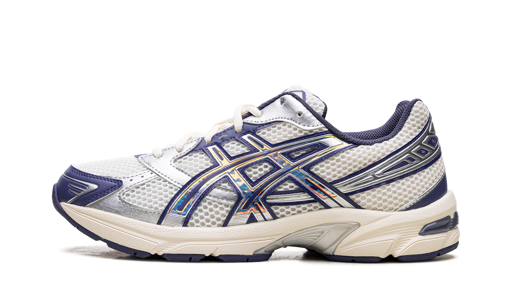 Sneaker ASICS Gel-1130 White Future Dusk (1202A528-100) in leather white — outer profile view.
