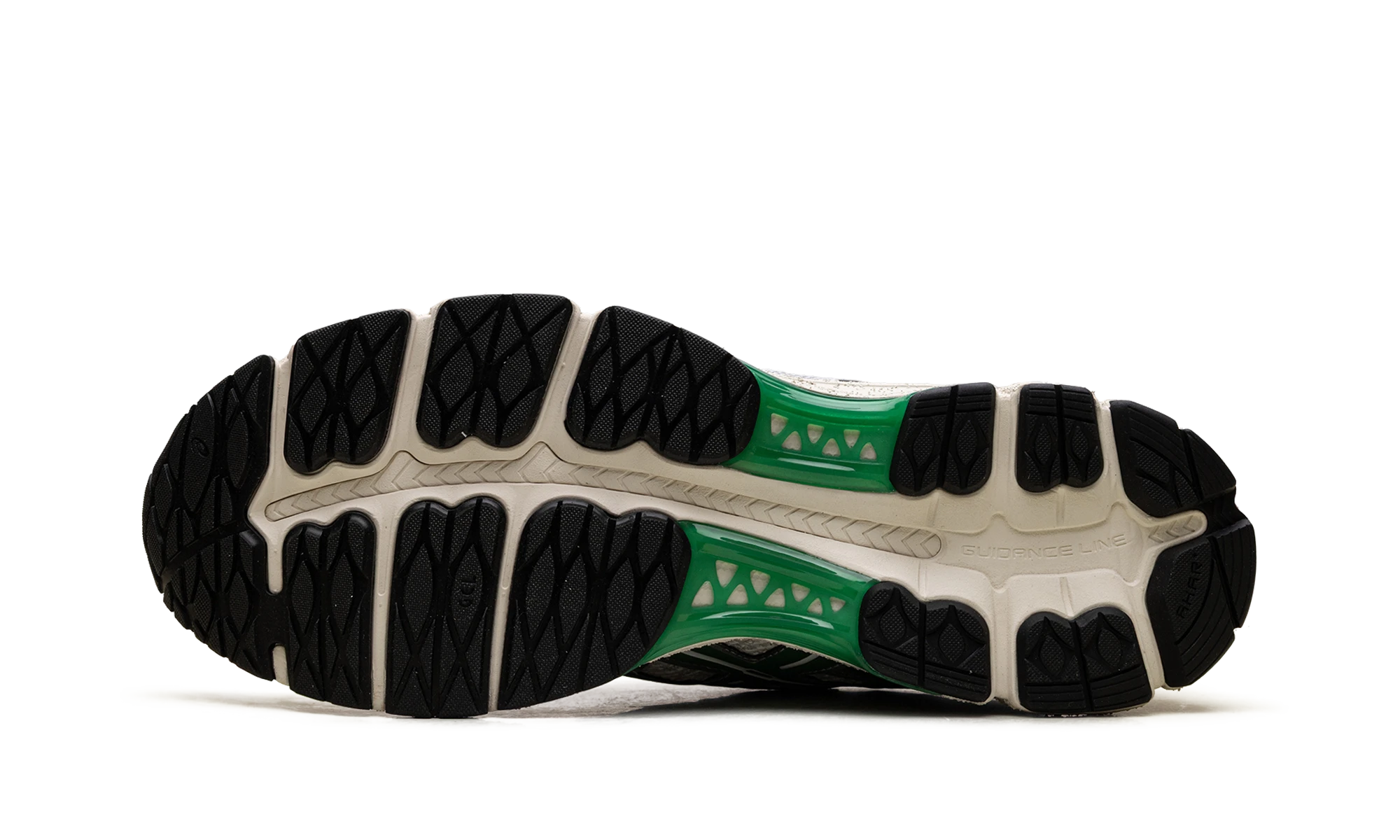 Outer rubber sole of the ASICS Gel-Kayano 12.1 CARNIVAL Hidden Layers of Phra Nakhon (1203A916-100).