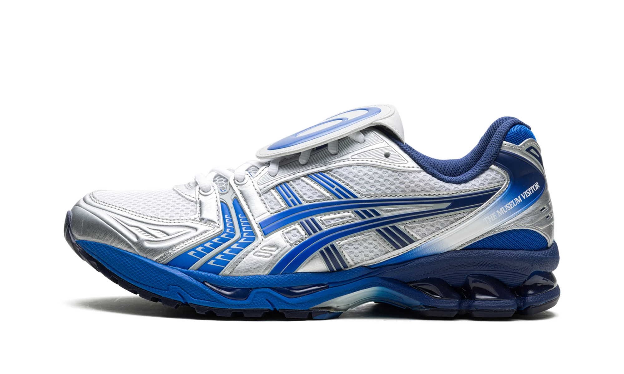 Sneaker ASICS Gel-Kayano 14 The Museum Visitor Polar Shade (1203A528-020) in leather — outer profile view.