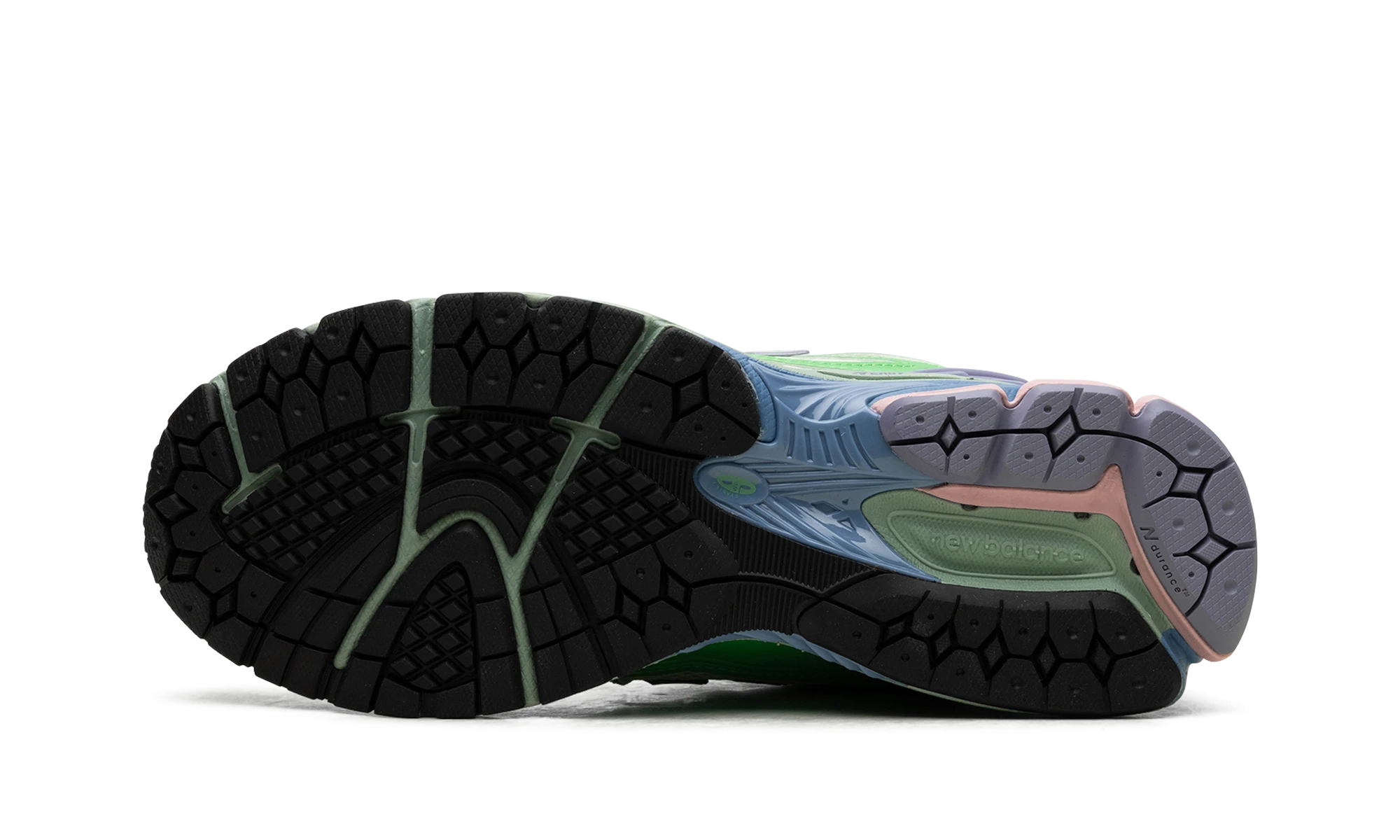 Εξωτερική ελαστική σόλα της New Balance 1906R Green Astral Purple (M1906RVA).