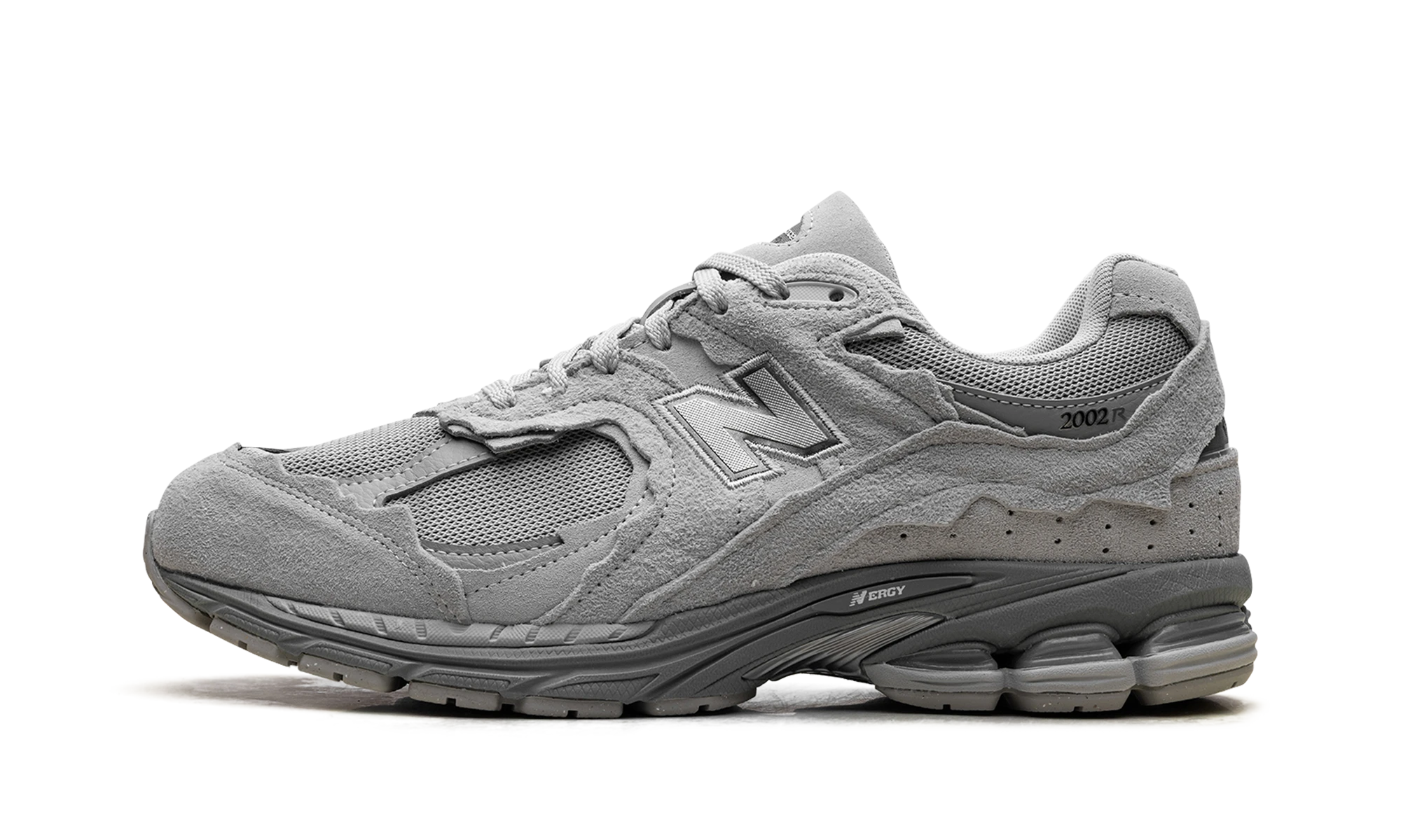 Sneaker New Balance 2002R Gore-Tex Protection Pack Slate Grey (U200227R) in leer grijs — zijaanzicht.