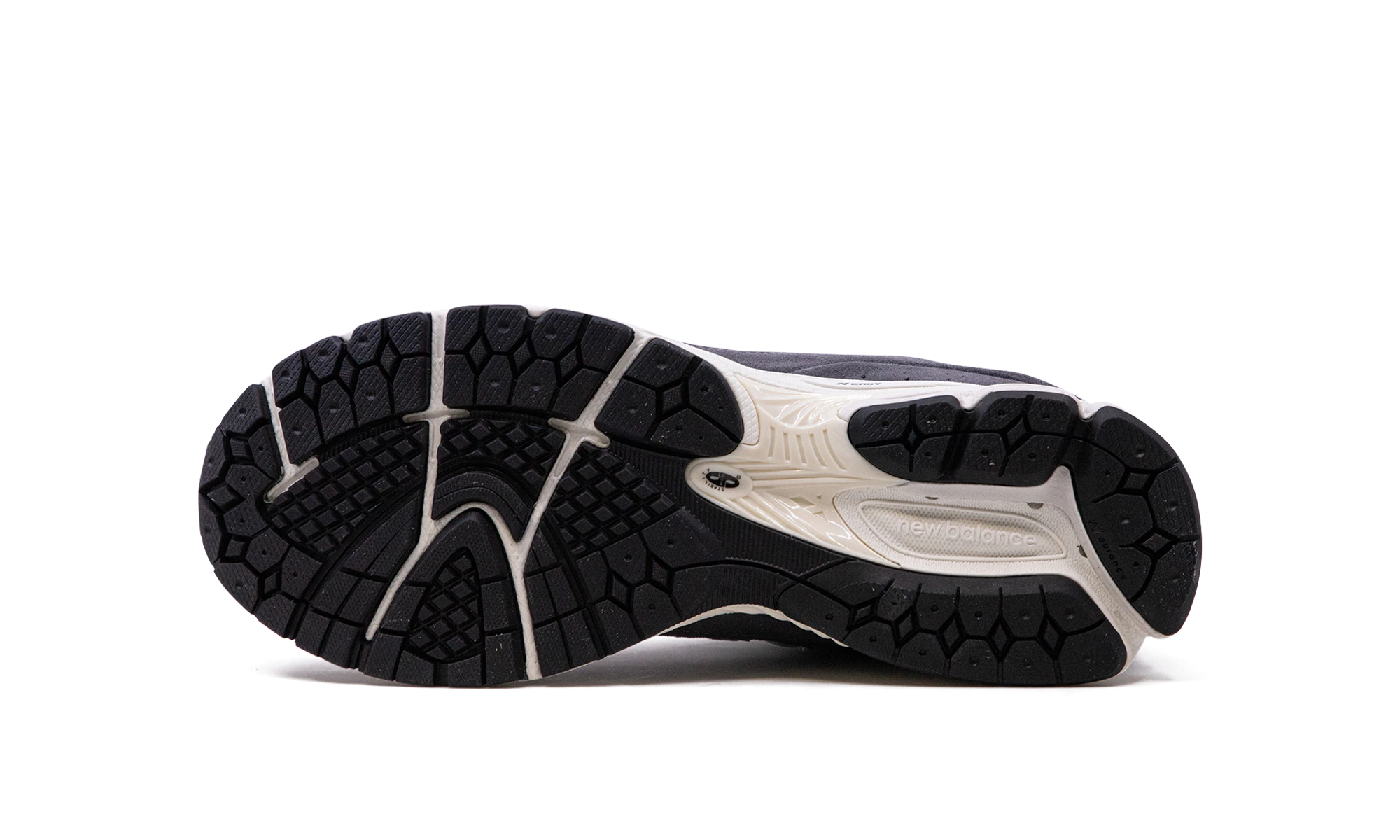 Outer rubber sole of the New Balance 2002R Magnent Lead (M2002RFB).
