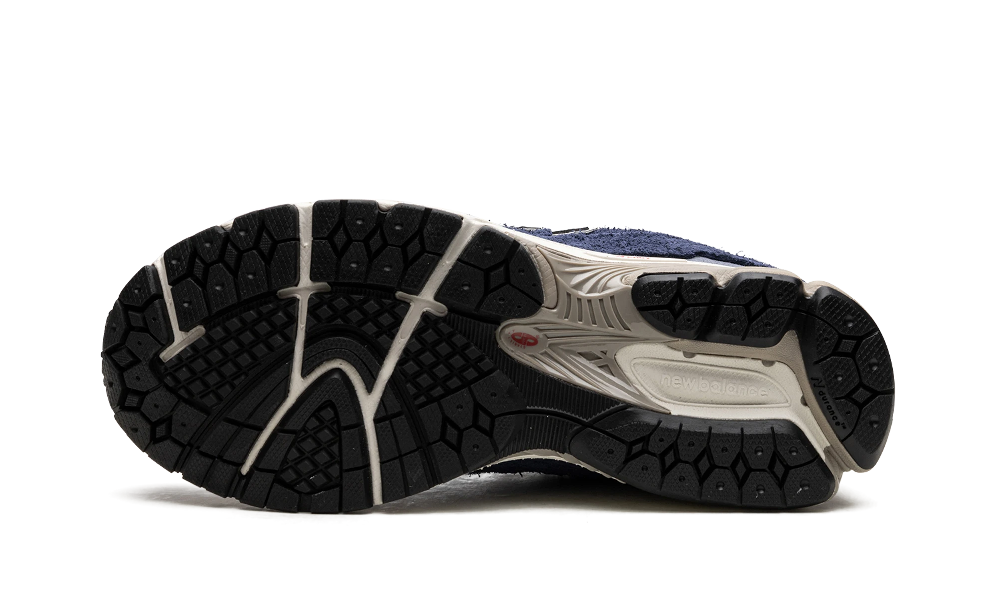 Outer rubber sole of the New Balance 2002R Protection Pack Navy Grey (M2002RDK).