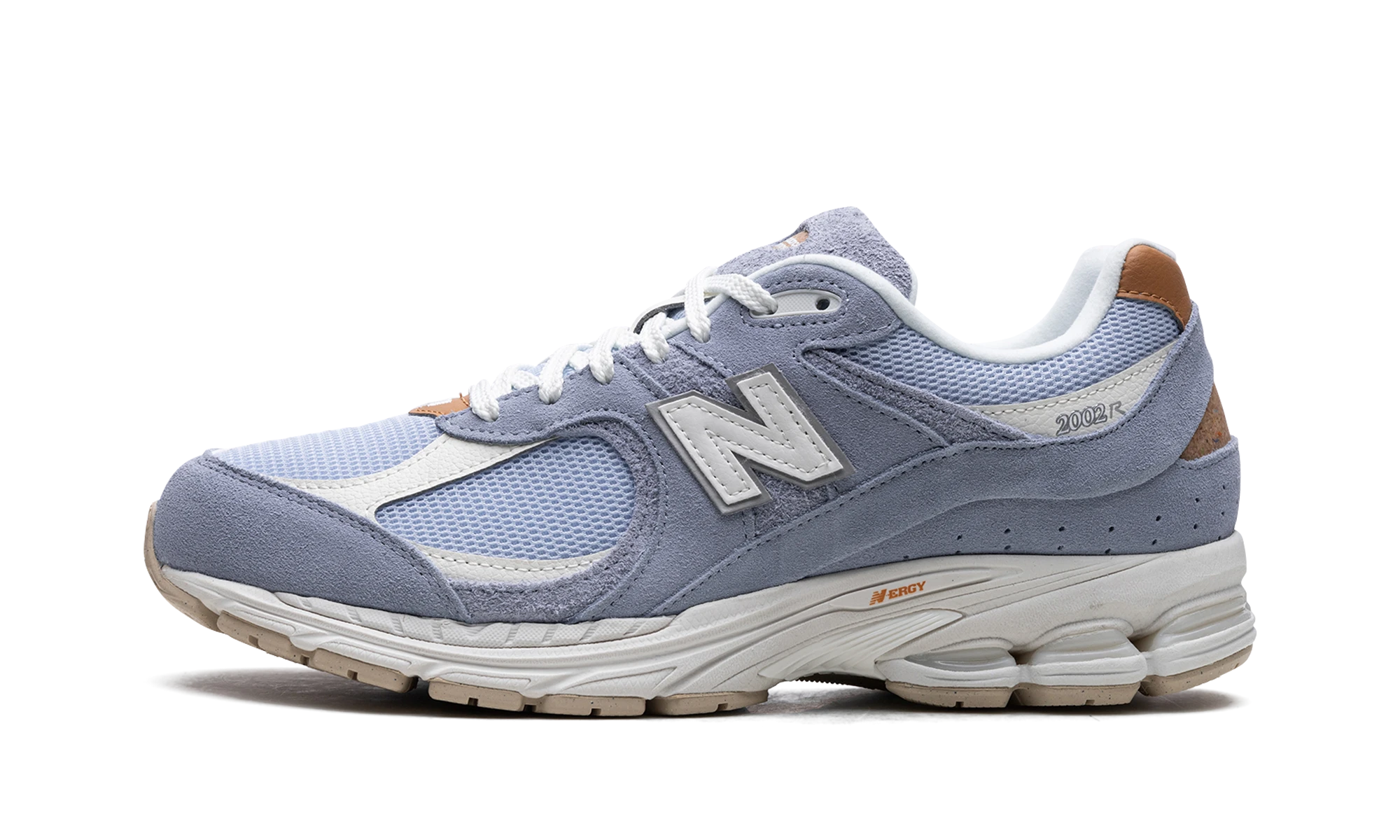 Sneaker New Balance 2002R Wet Blue (M2002RSD) in leather blue — outer profile view.