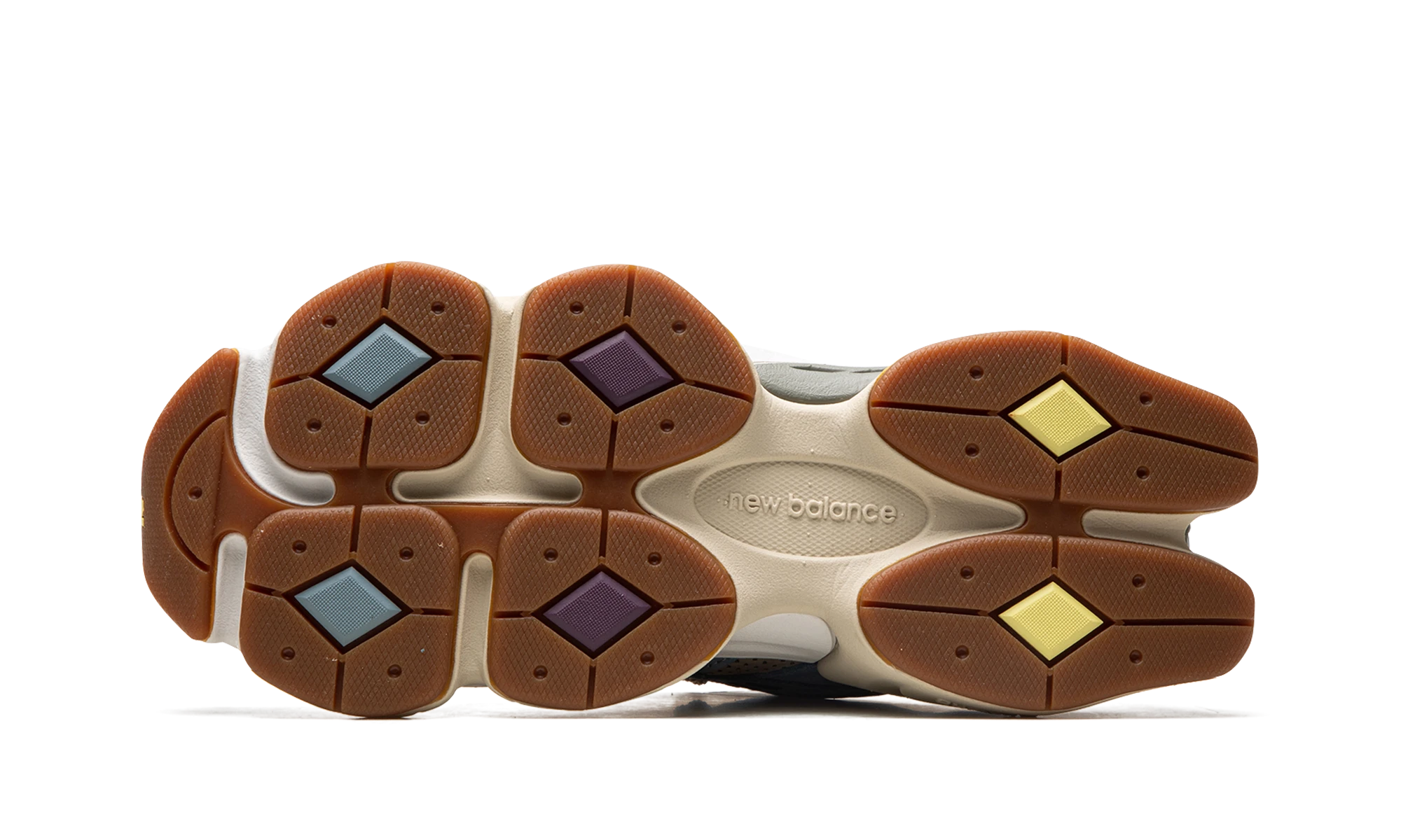 Outer rubber sole of the New Balance 9060 Bodega Age of Discovery (U9060BD1).