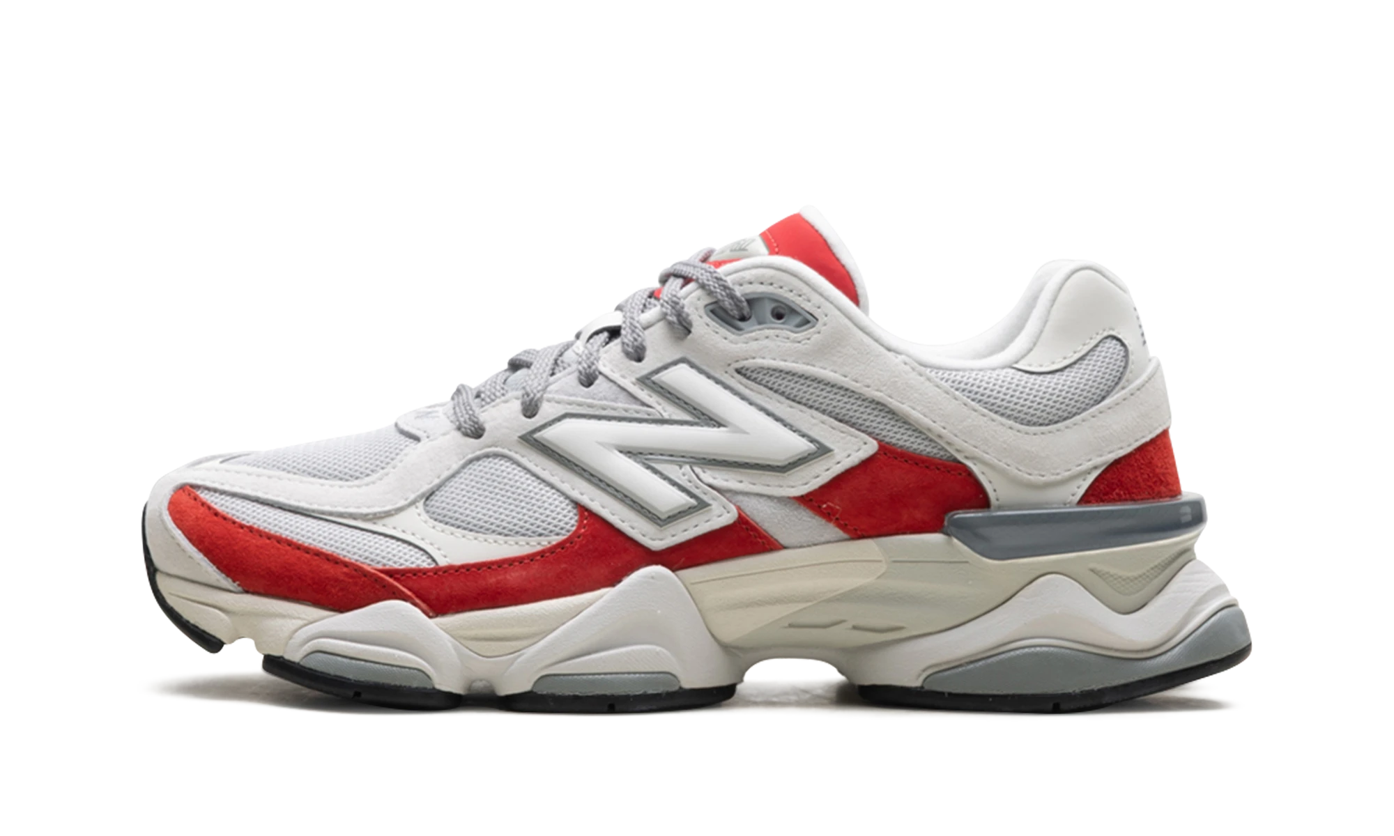 New Balance 9060 White Red (U9060JBE) - side view