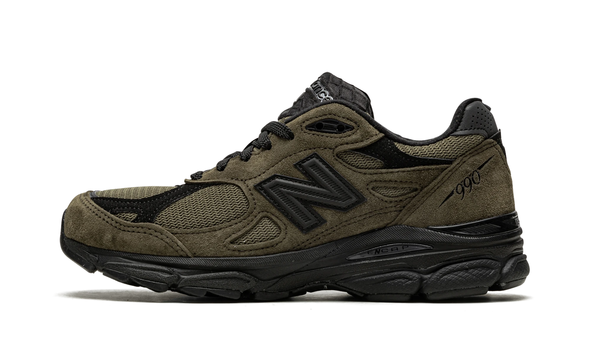 New Balance 990v3 MiUSA JJJJound Brown Black (M990JJ3) - side view
