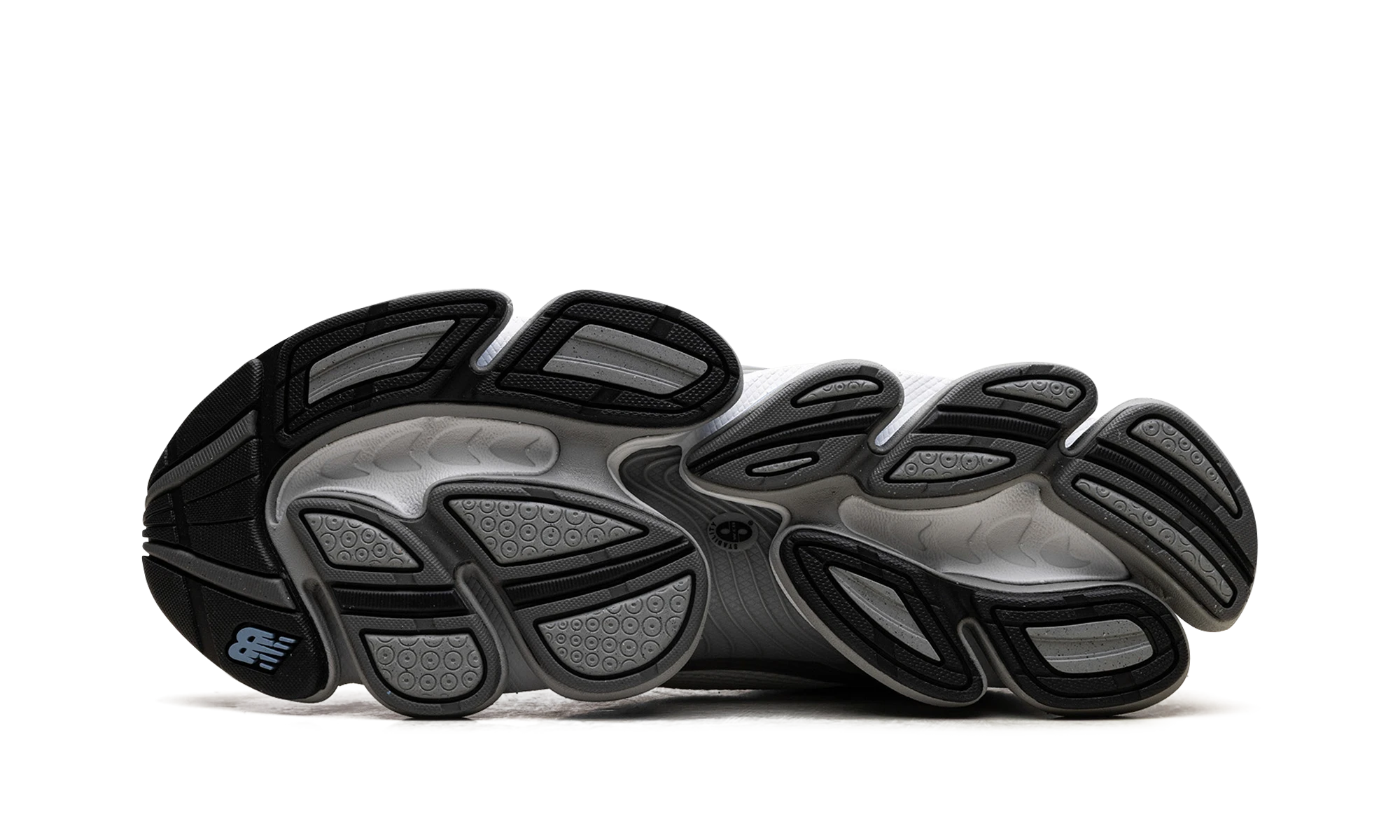 Outer rubber sole of the New Balance Abzorb 2000 White Grey Blue (U2000AA).