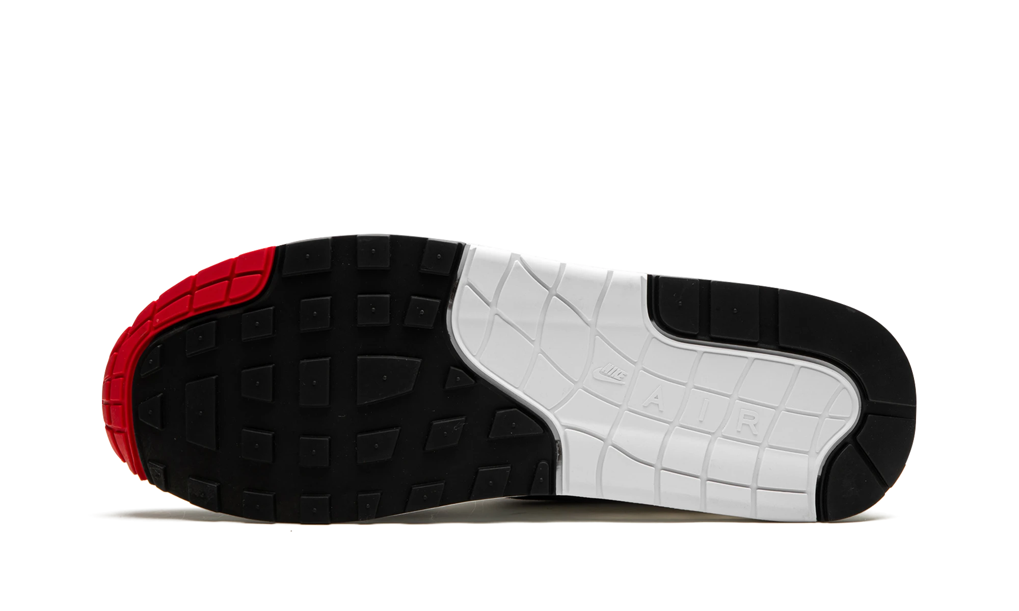 Outer rubber sole of the Nike Air Max 1 '86 Big Bubble Obsidian (DQ3989-101).