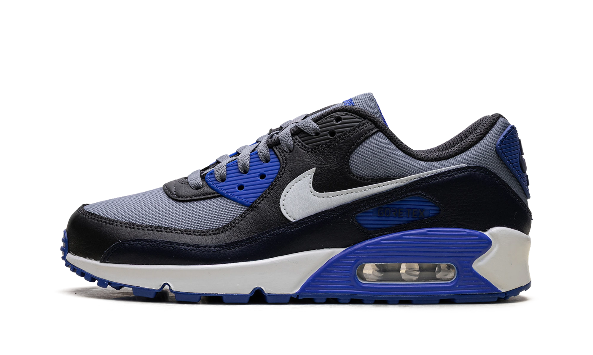 Nike Air Max 90 Gore-Tex Cool Grey Anthracite Obsidian Pure Platinum (FD5810-003) - side view