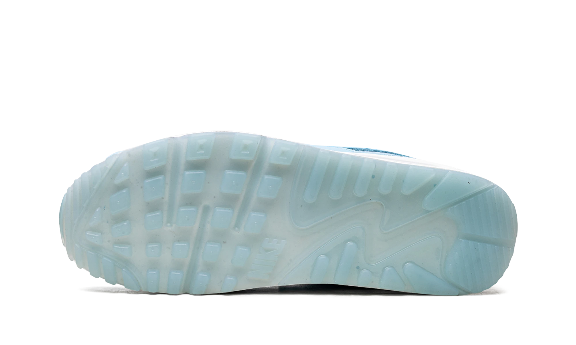 Outer rubber sole of the Nike Air Max 90 Ocean Bliss (FD0734-442).