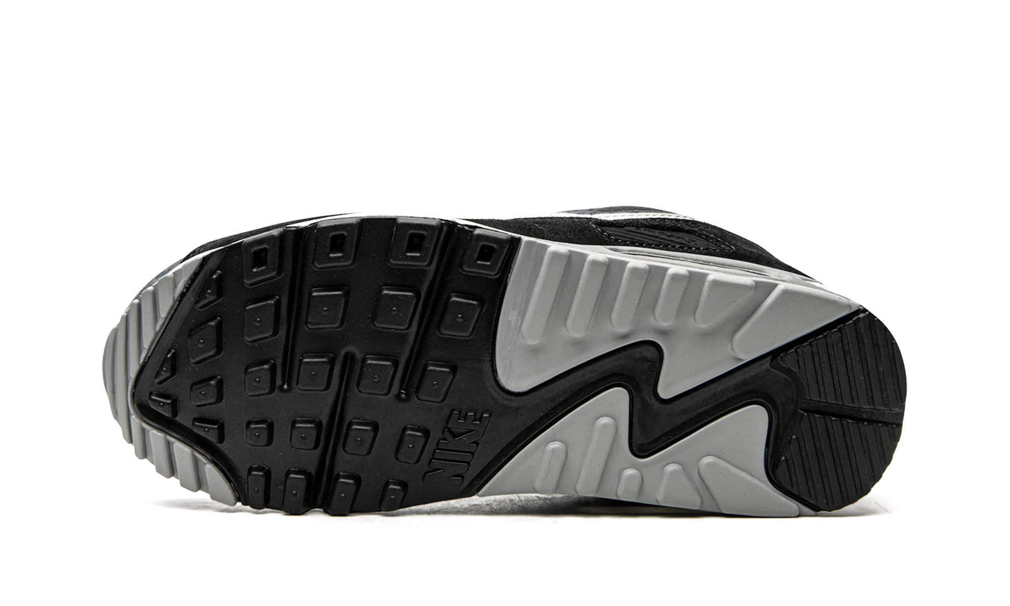 Outer rubber sole of the Nike Air Max 90 Premium Off Noir (DA1641-003).