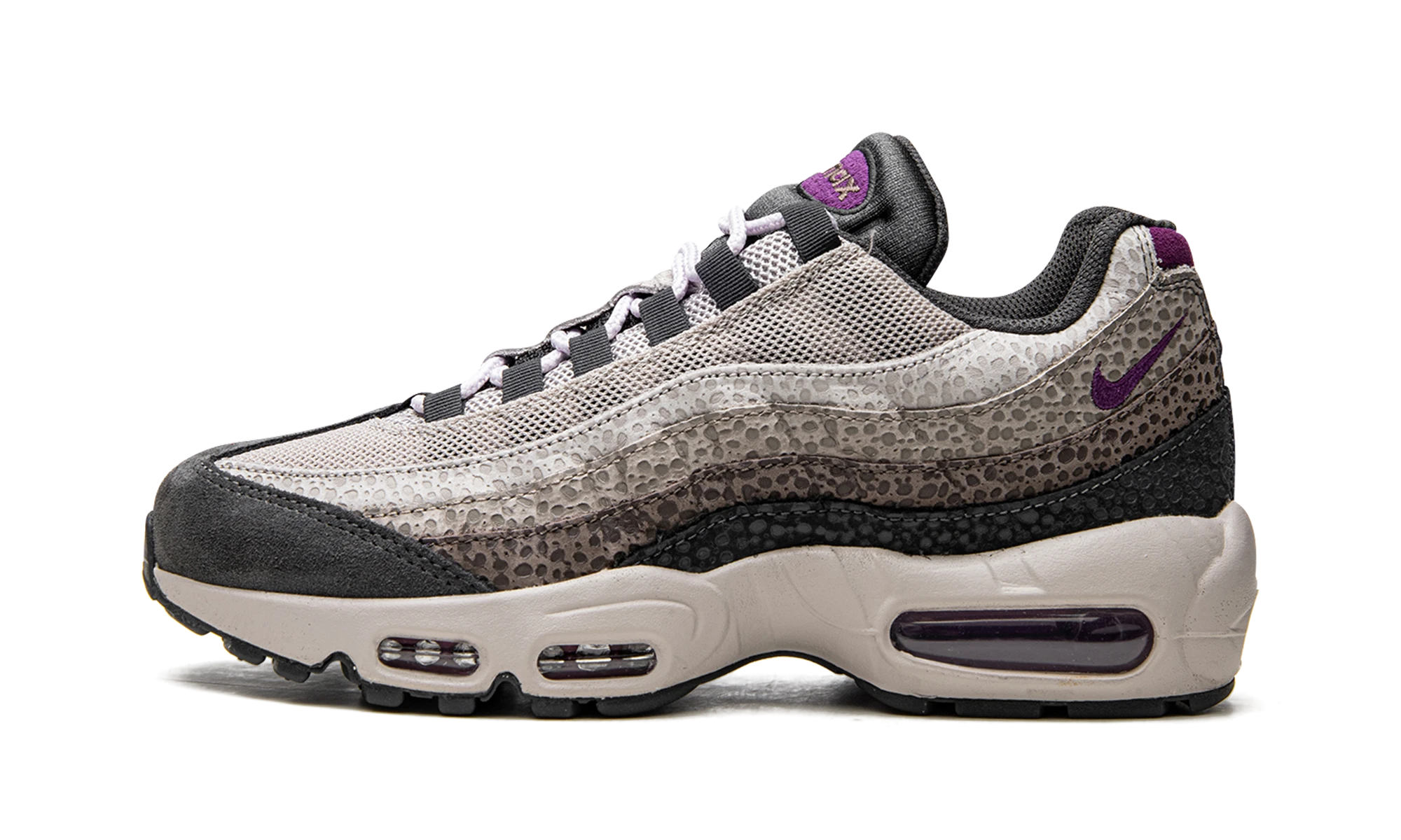 Sneaker Nike Air Max 95 Viotech Anthracite (DX2955-001) in leather — outer profile view.