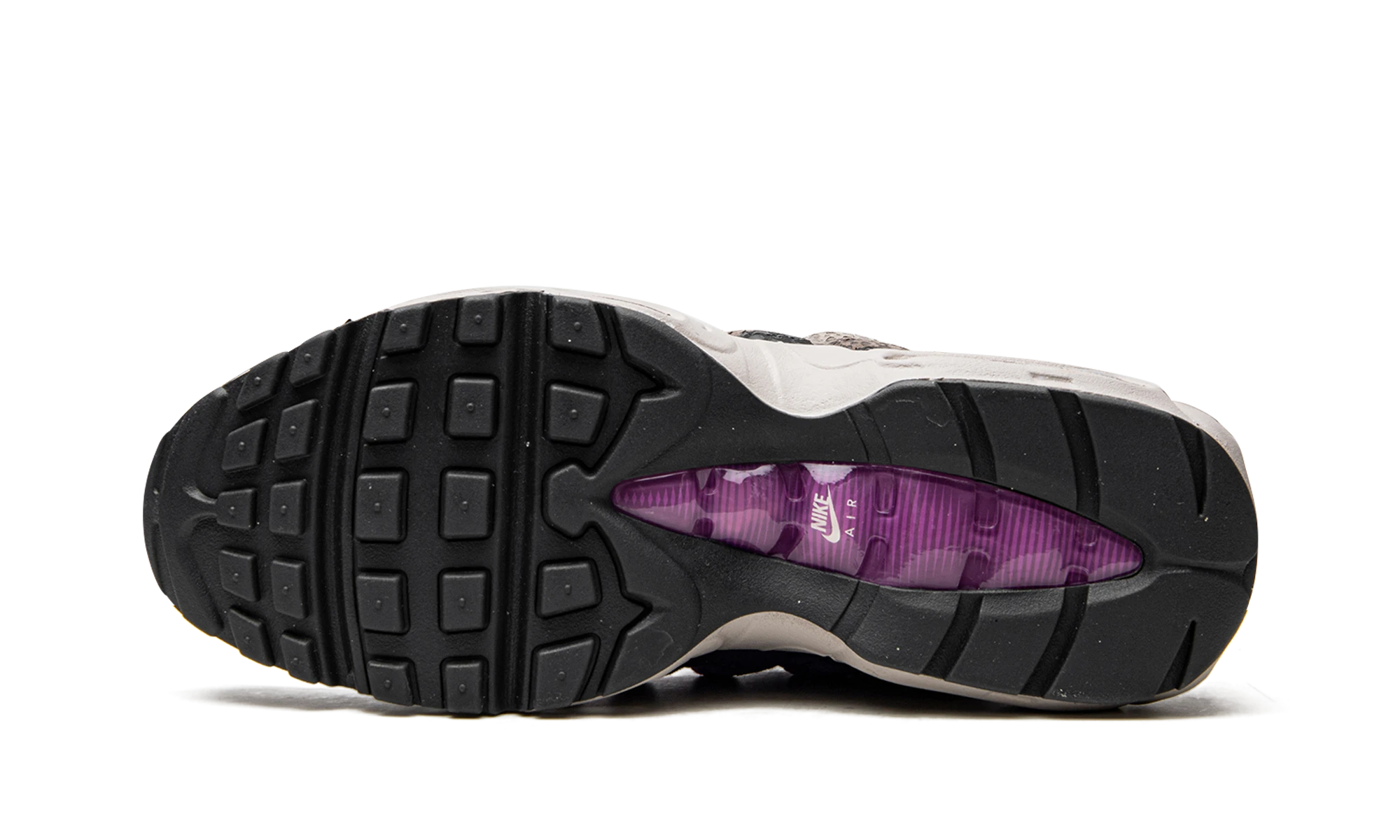 Outer rubber sole of the Nike Air Max 95 Viotech Anthracite (DX2955-001).