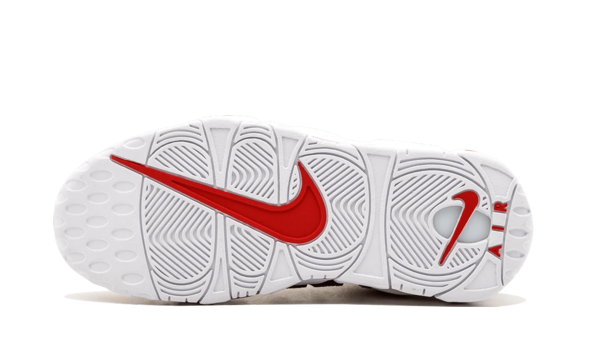 Outer rubber sole of the Nike Air More Uptempo Supreme Suptempo Gold (902290-700).
