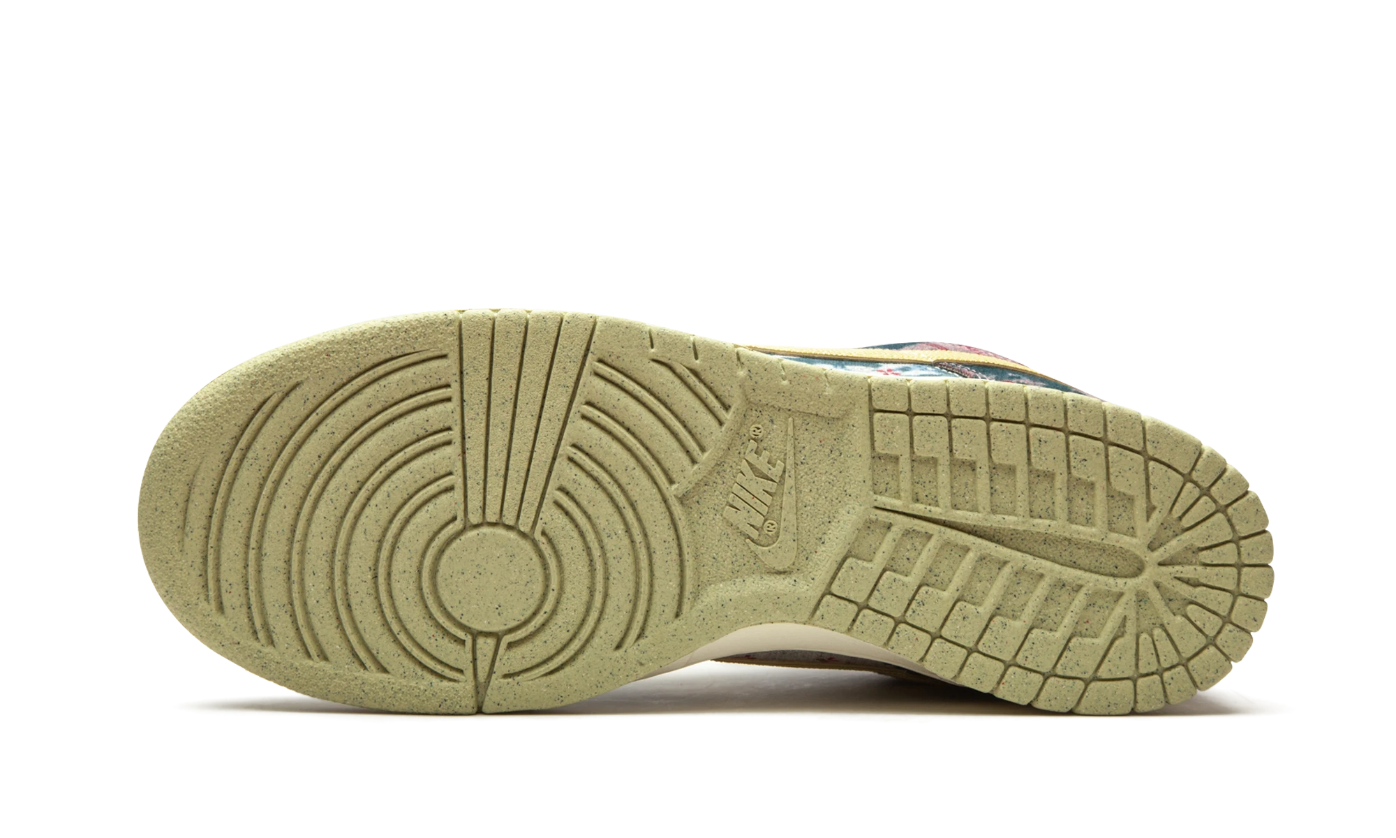 Suela exterior de goma de la Nike Dunk Low Community Garden (CZ9747-900).