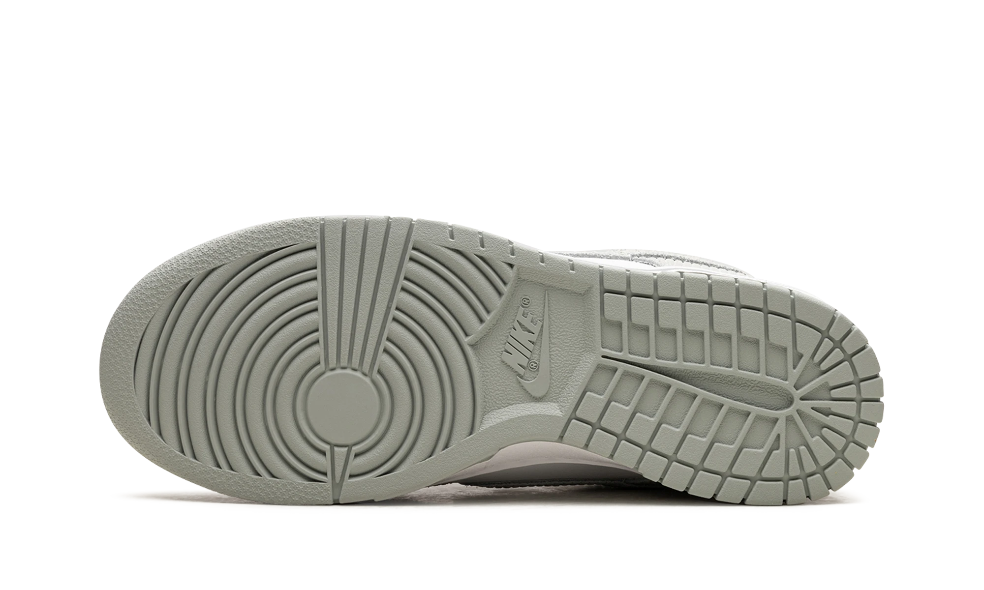 Yttre gummisula för Nike Dunk Low Light Silver Corduroy (FN7658-100).