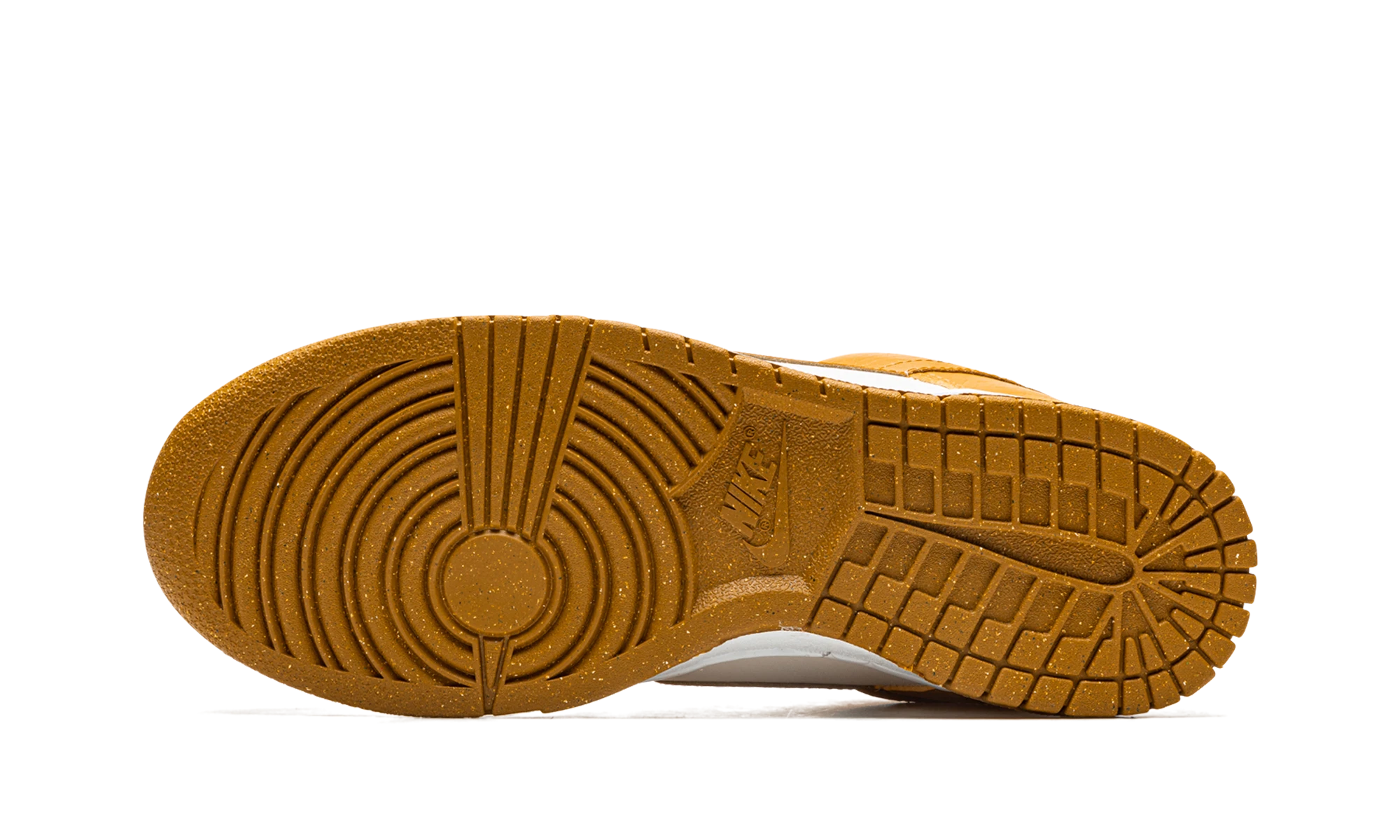 Outer rubber sole of the Nike Dunk Low Next Nature Phantom Gold Suede (DN1431-001).