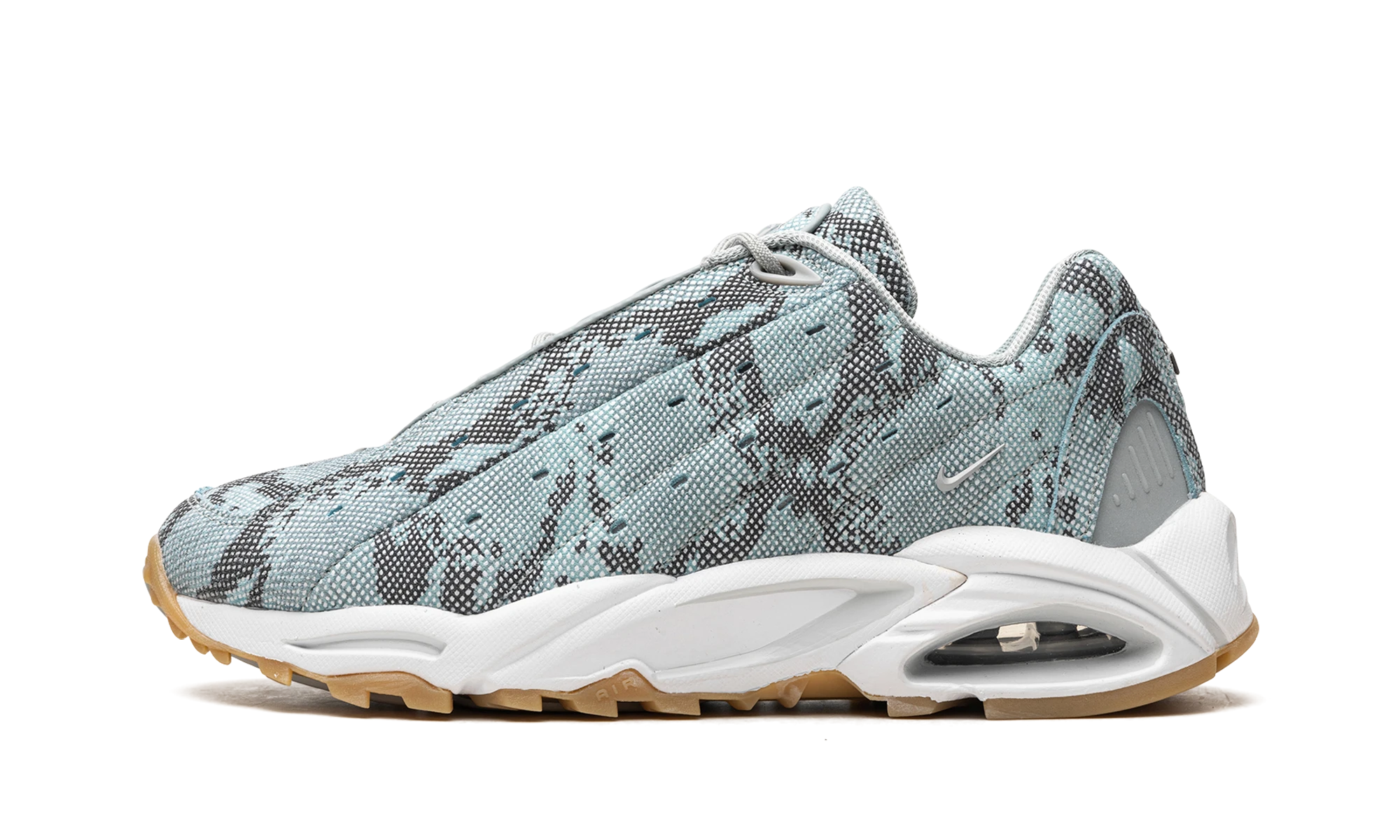 Nike Hot Step Air Terra "Drake NOCTA Snakeskin Light Pumice", outer side view. Available at MNR Sneakers, free shipping to UK, Ireland, USA, Canada, Australia and Europe.